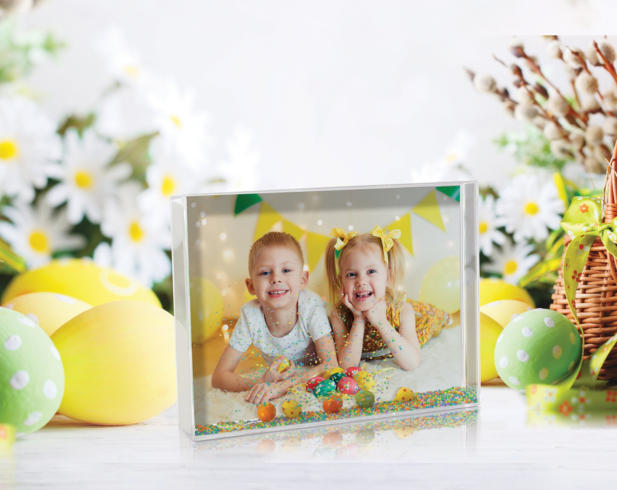Easter Snow Picture Frame