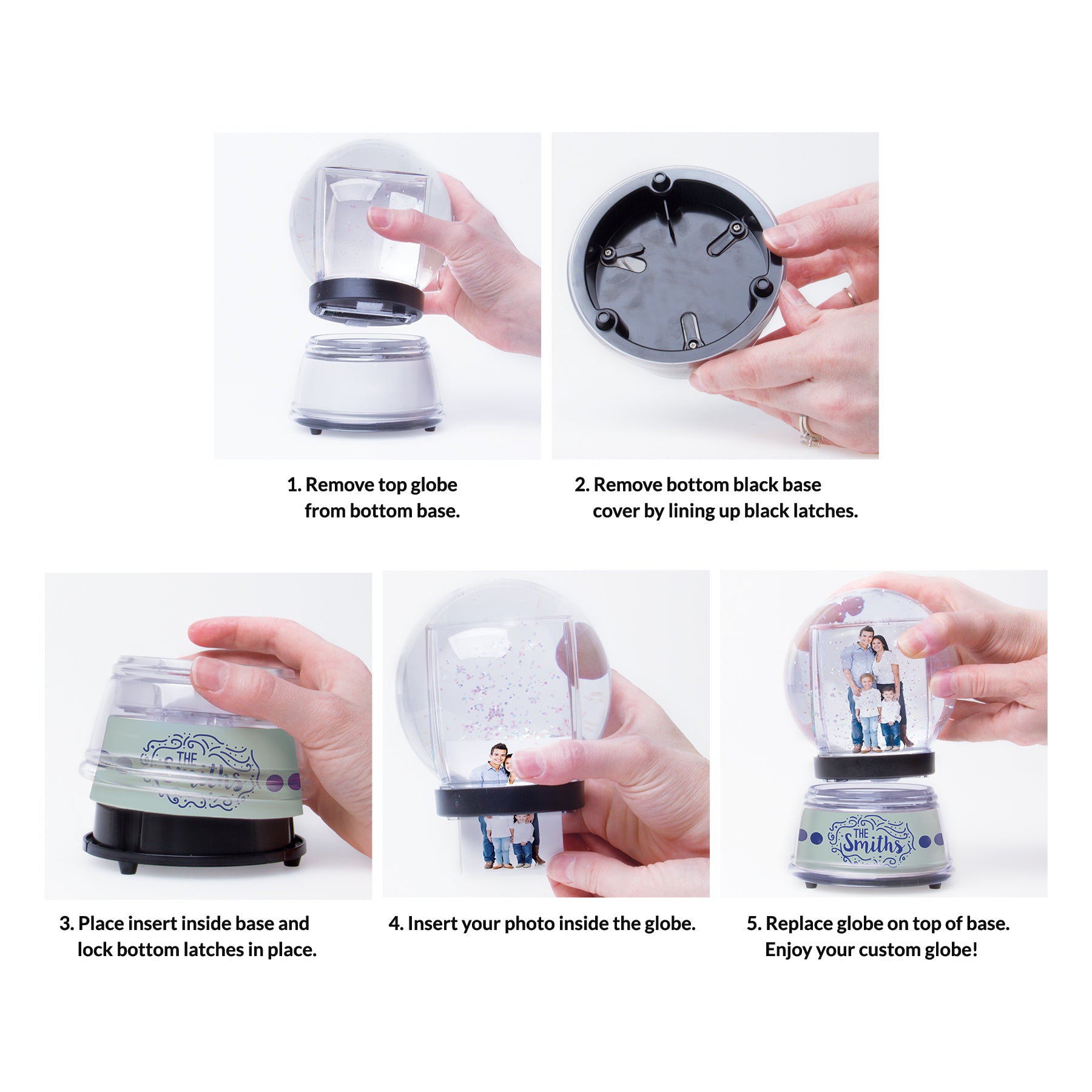 Create Your Own Photo Snow Globe