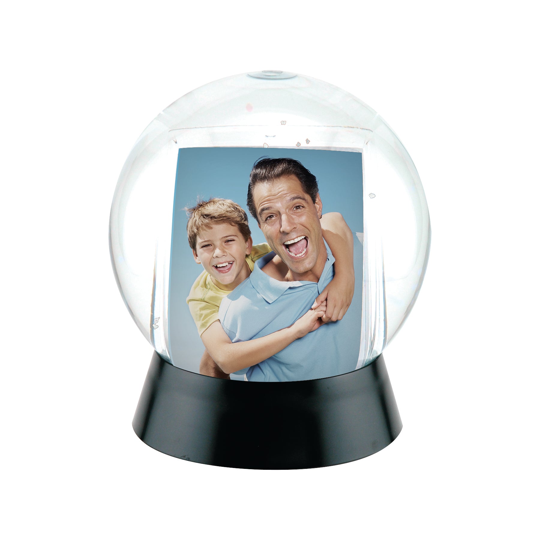 Sphere Photo Snow Globe with Black Base