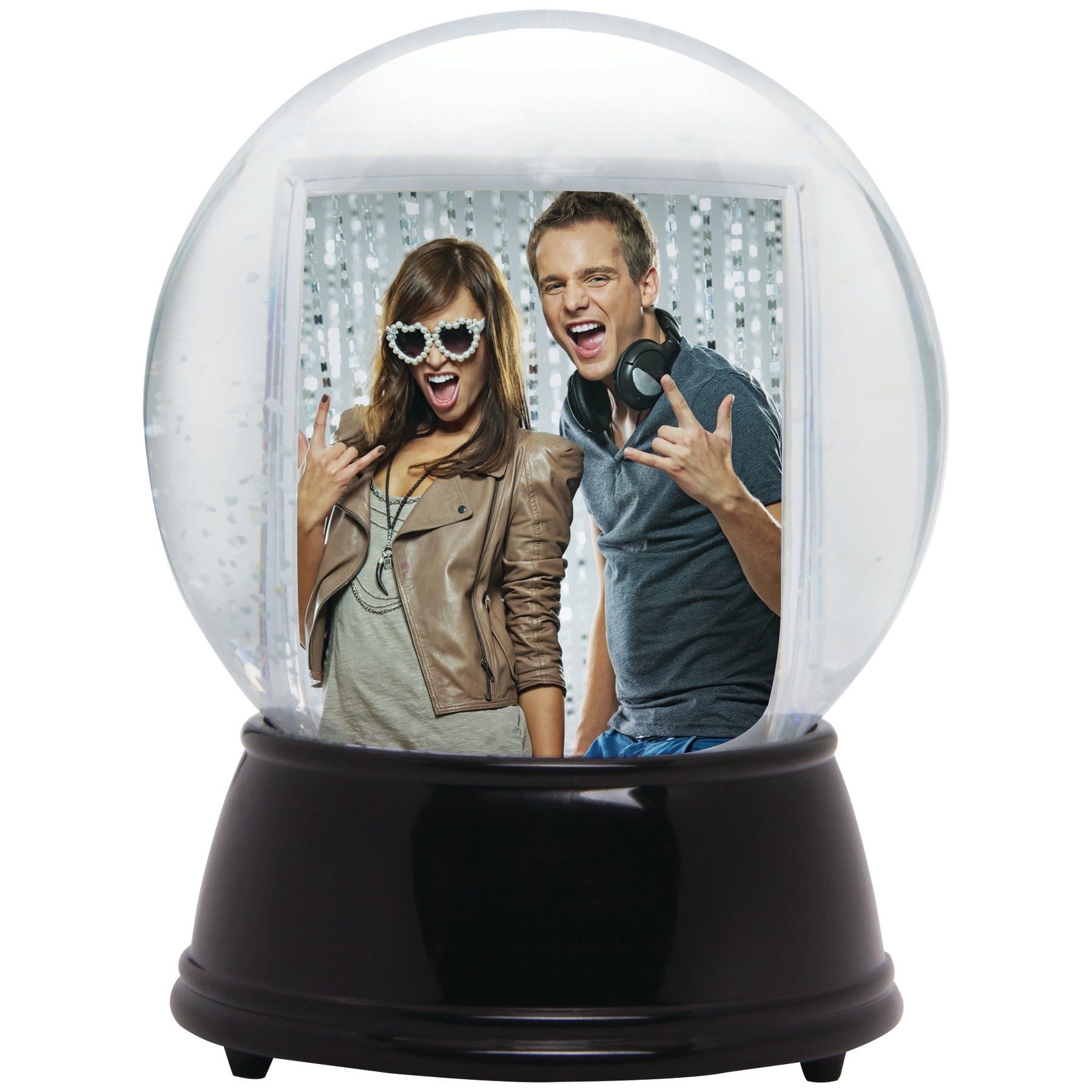 LIGHT UP Photo Snow Globe