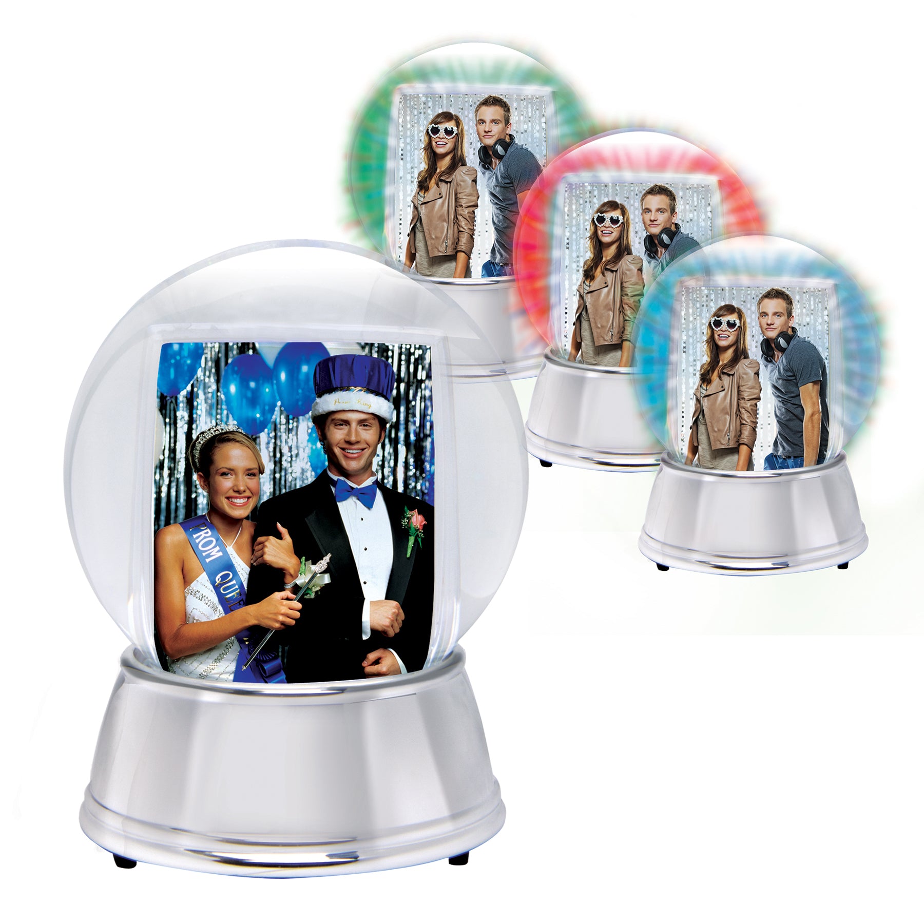 LIGHT UP Photo Snow Globe