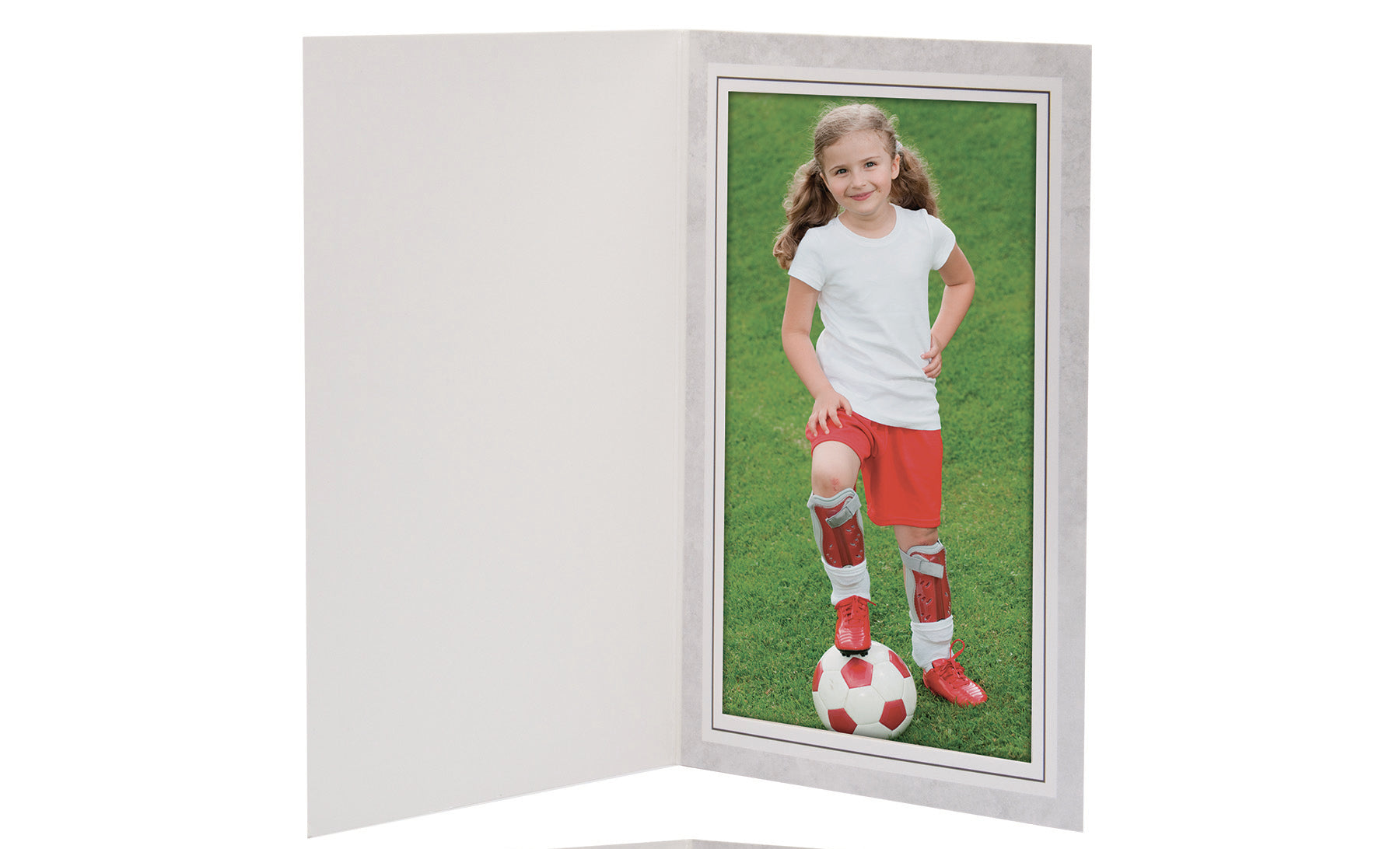 Traditional Gray Marble Photo Folders
