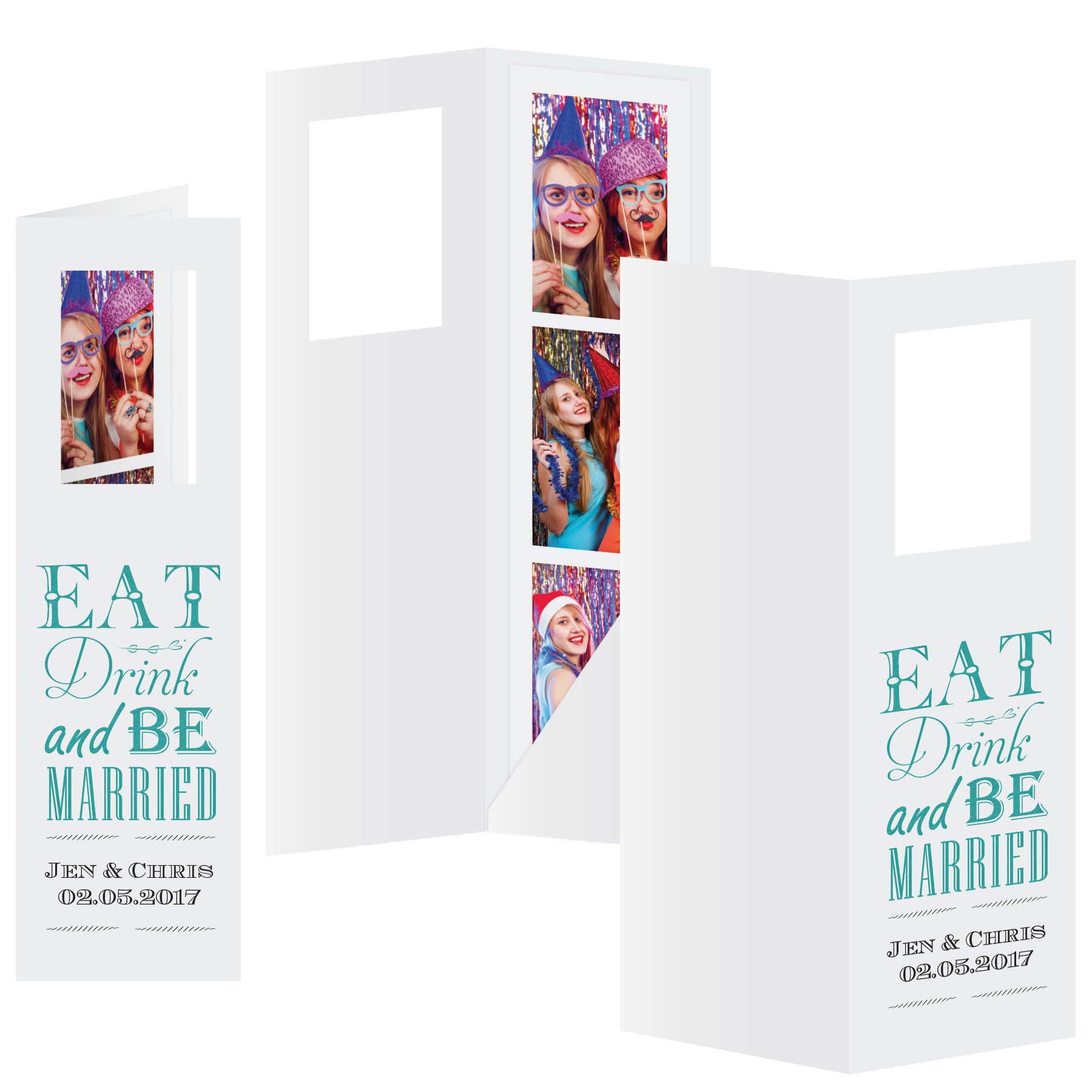 3 Square Photo Strip Folder