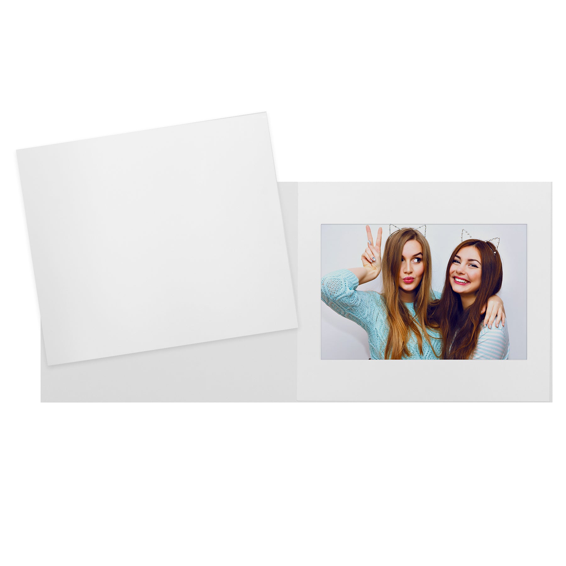 Blank White Photo Folders