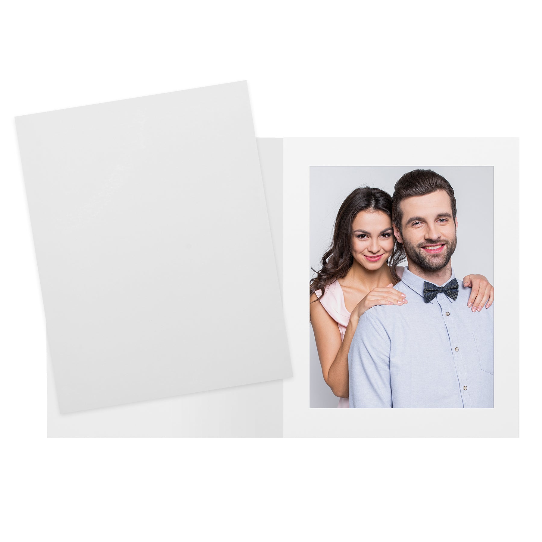 Blank White Photo Folders