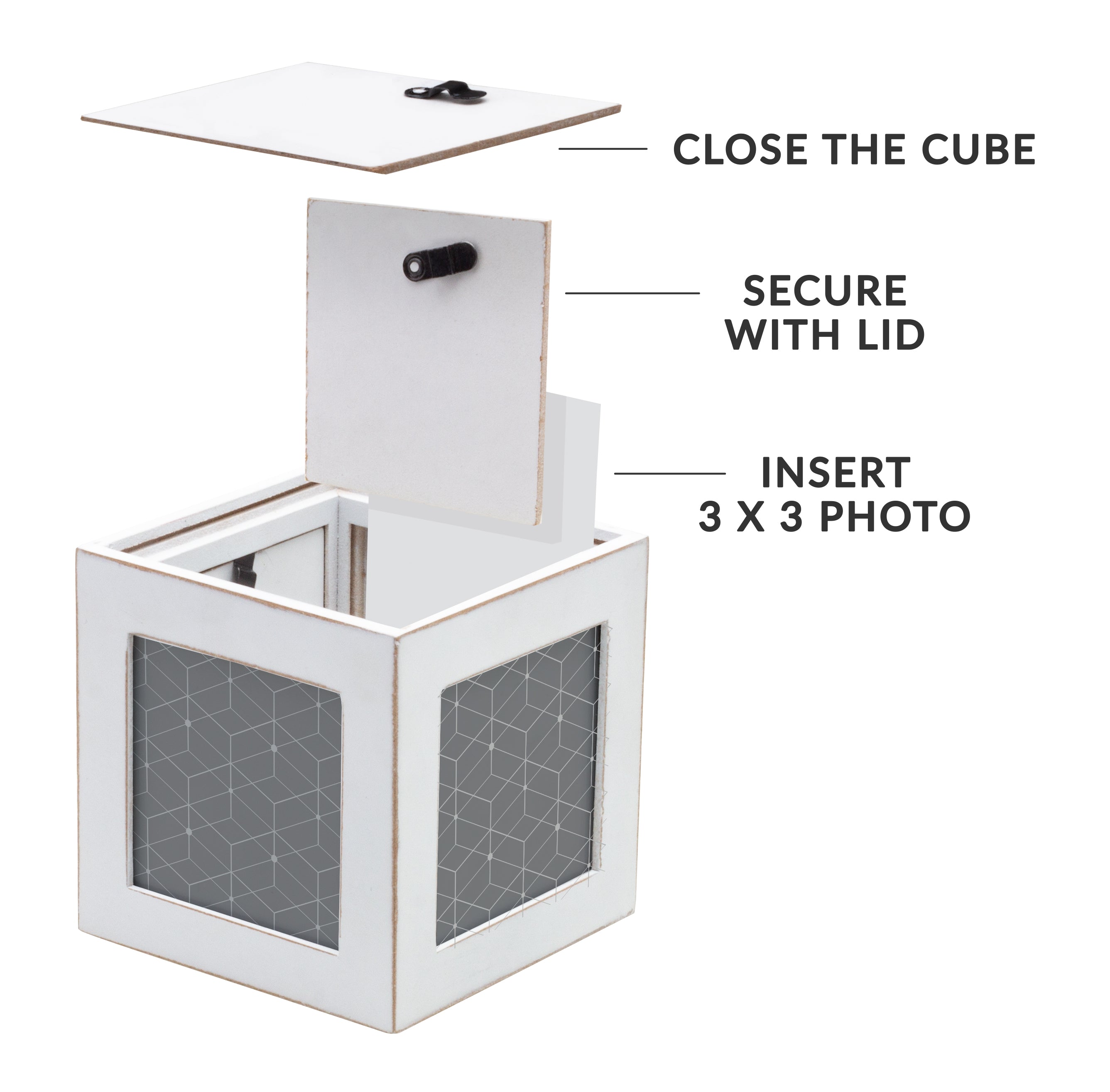 Wood Photo Cube