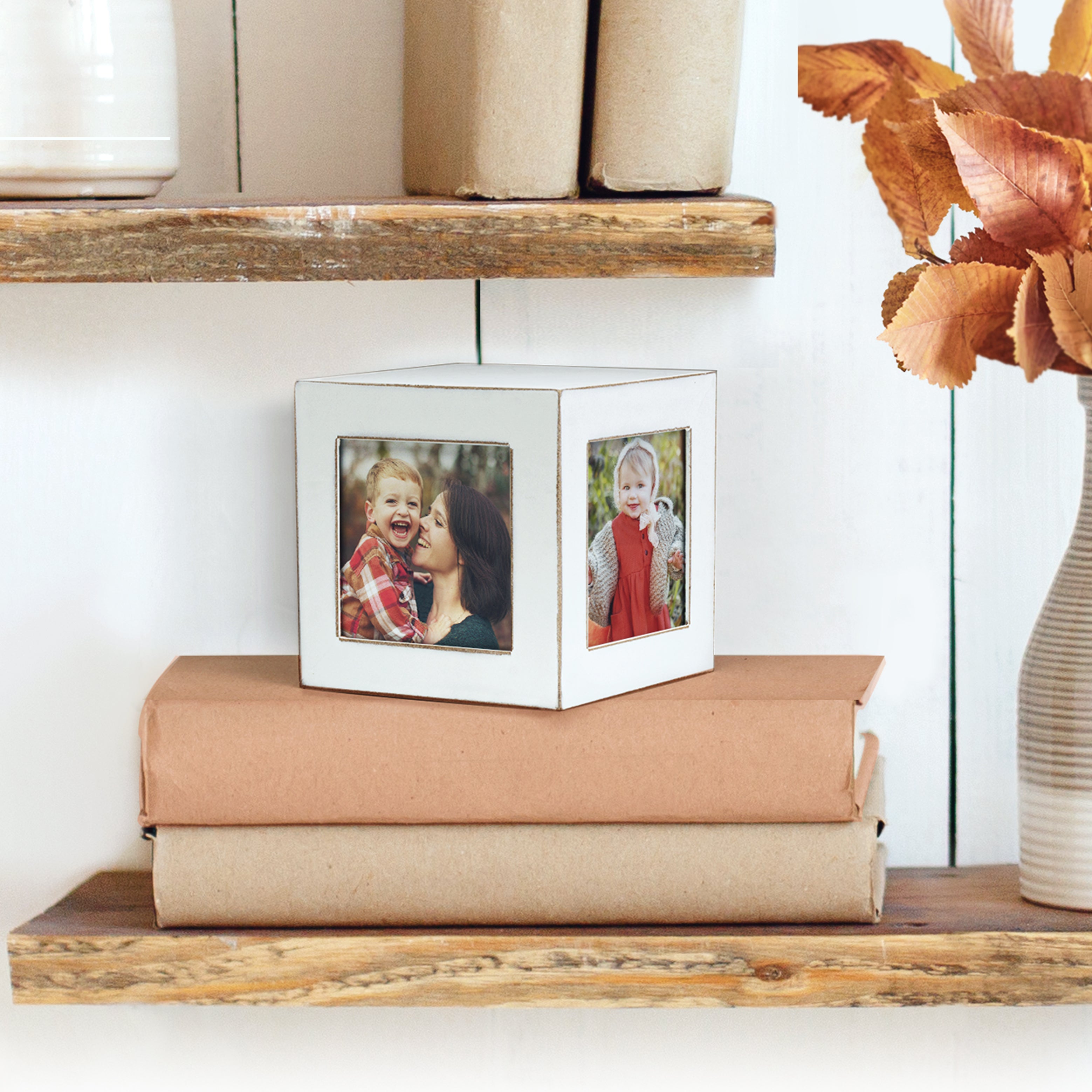 Wood Photo Cube