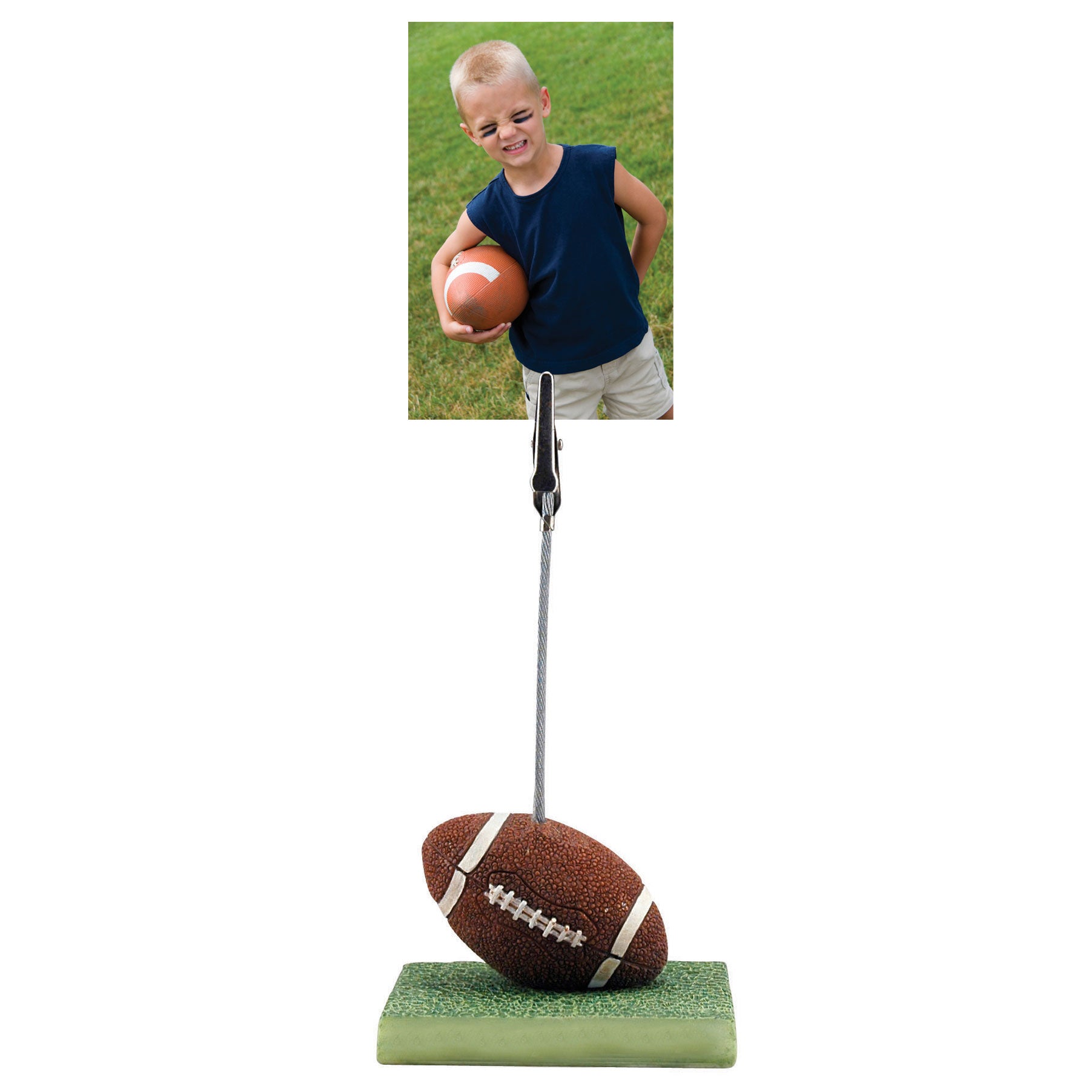 Sports Ball Resin Photo Clip Stand
