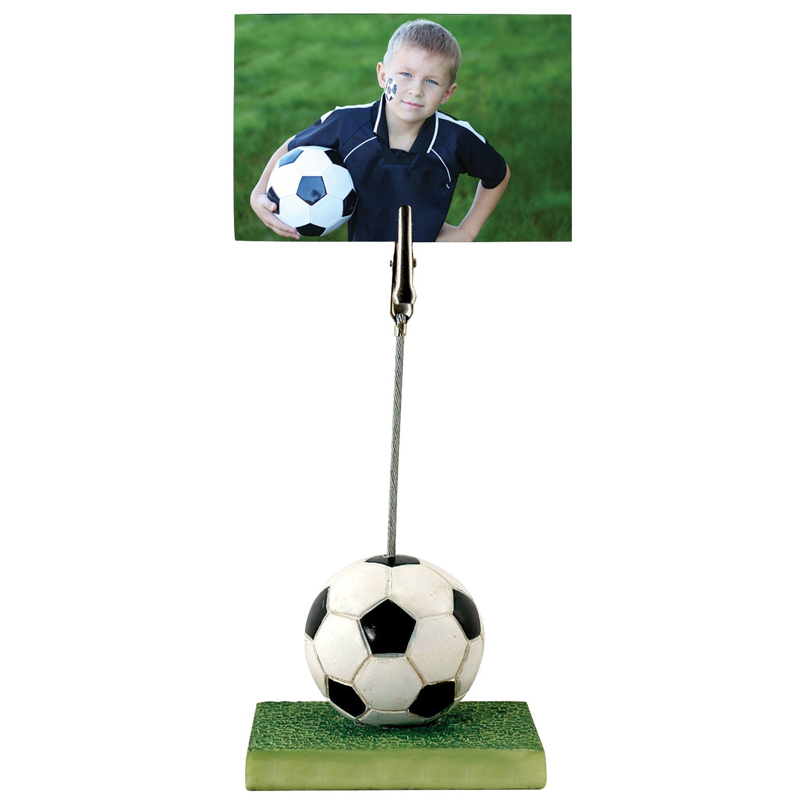 Soporte de clip para fotos de resina para pelota deportiva