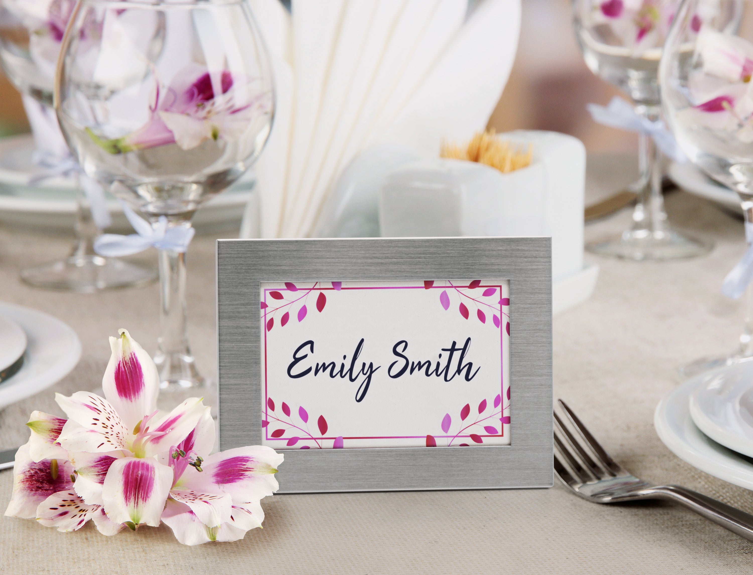 2.375” x 3.5” Silver Picture Frame