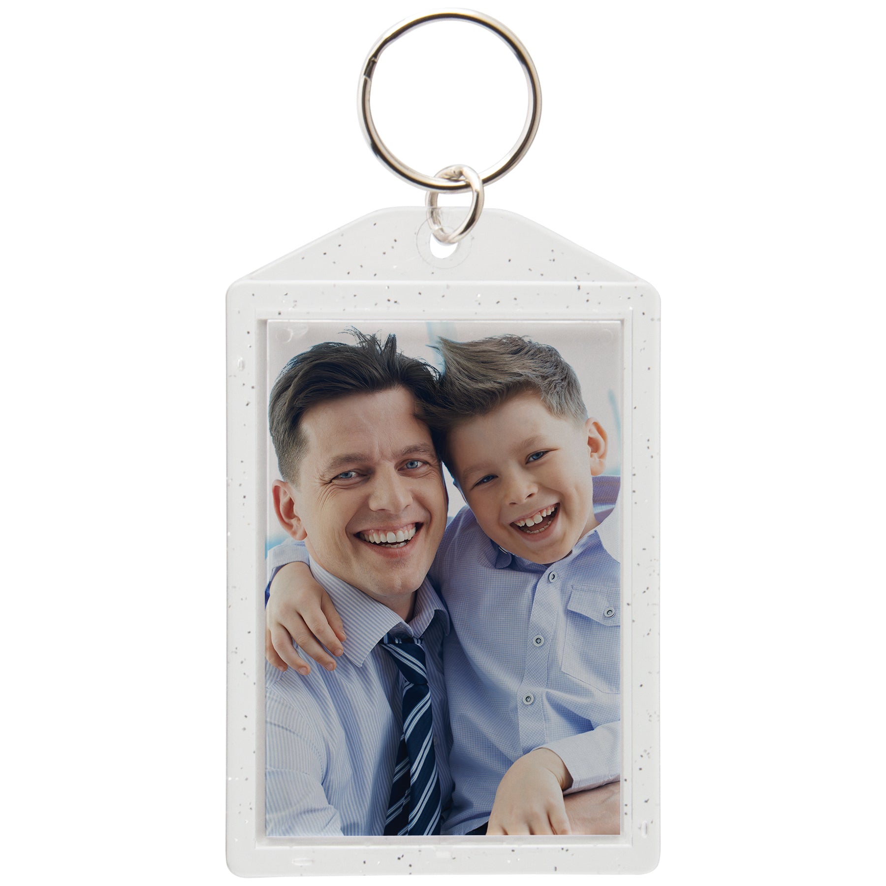 Translucent Sparkle Photo Keychains