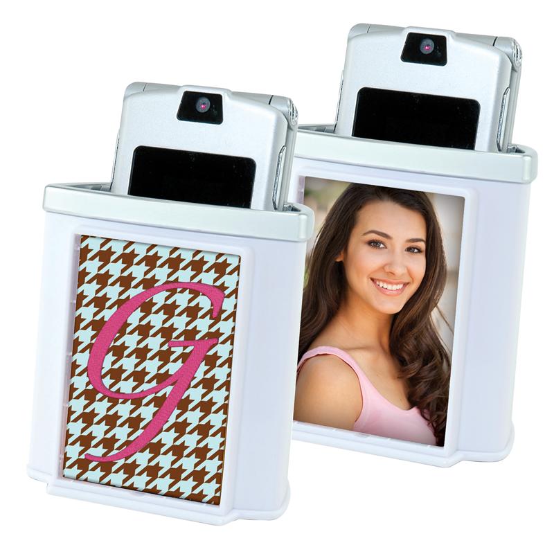 White Photo Cell Phone Holder