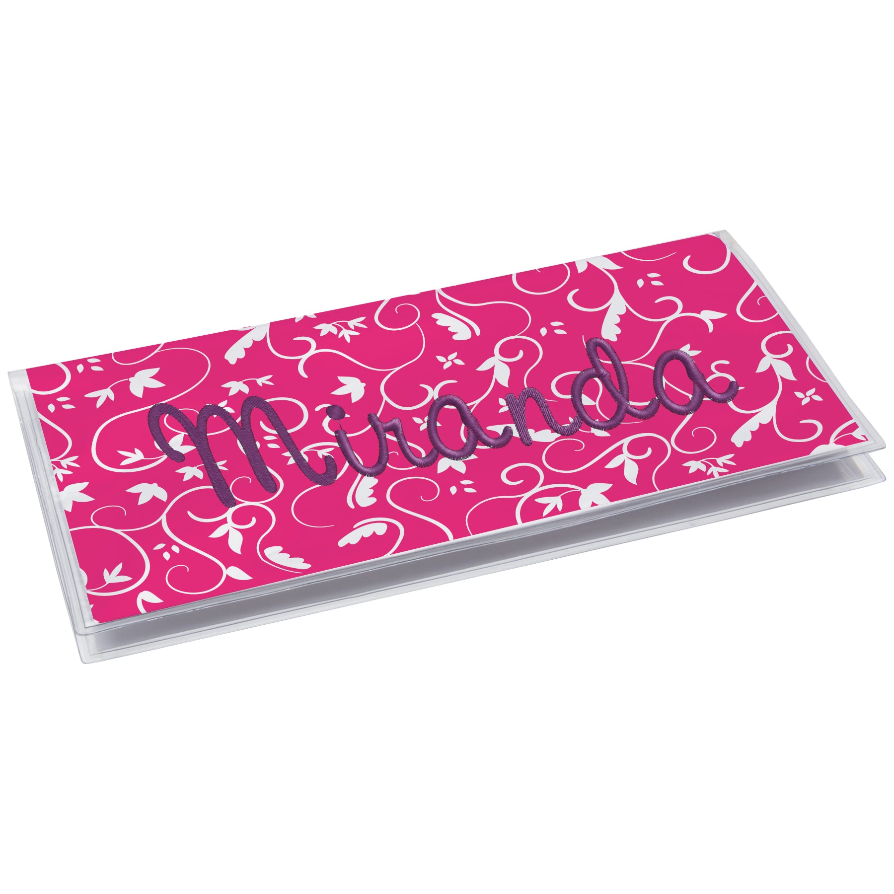 Clear Checkbook Cover
