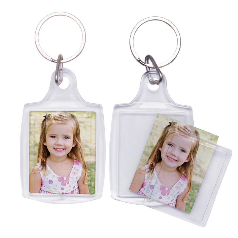 Snapins Plastic Photo Keychains