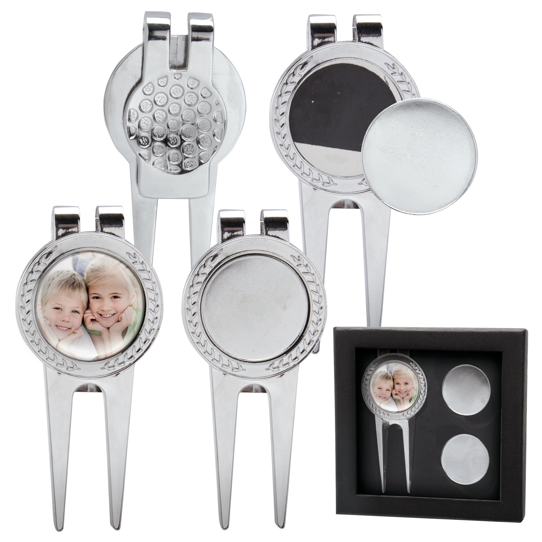 Set de regalo con fotografías de golf