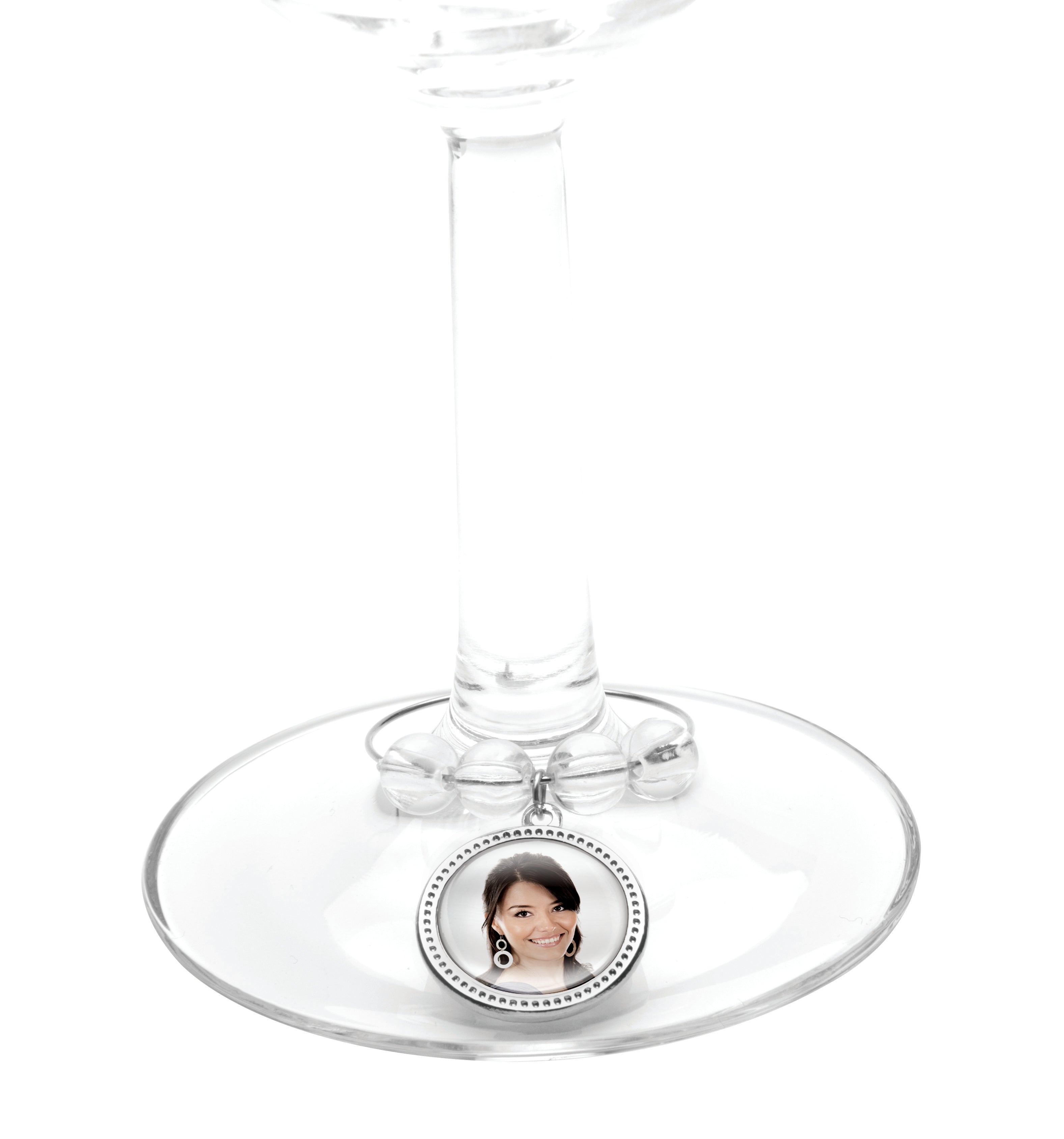 Photo Wine Glass Charms