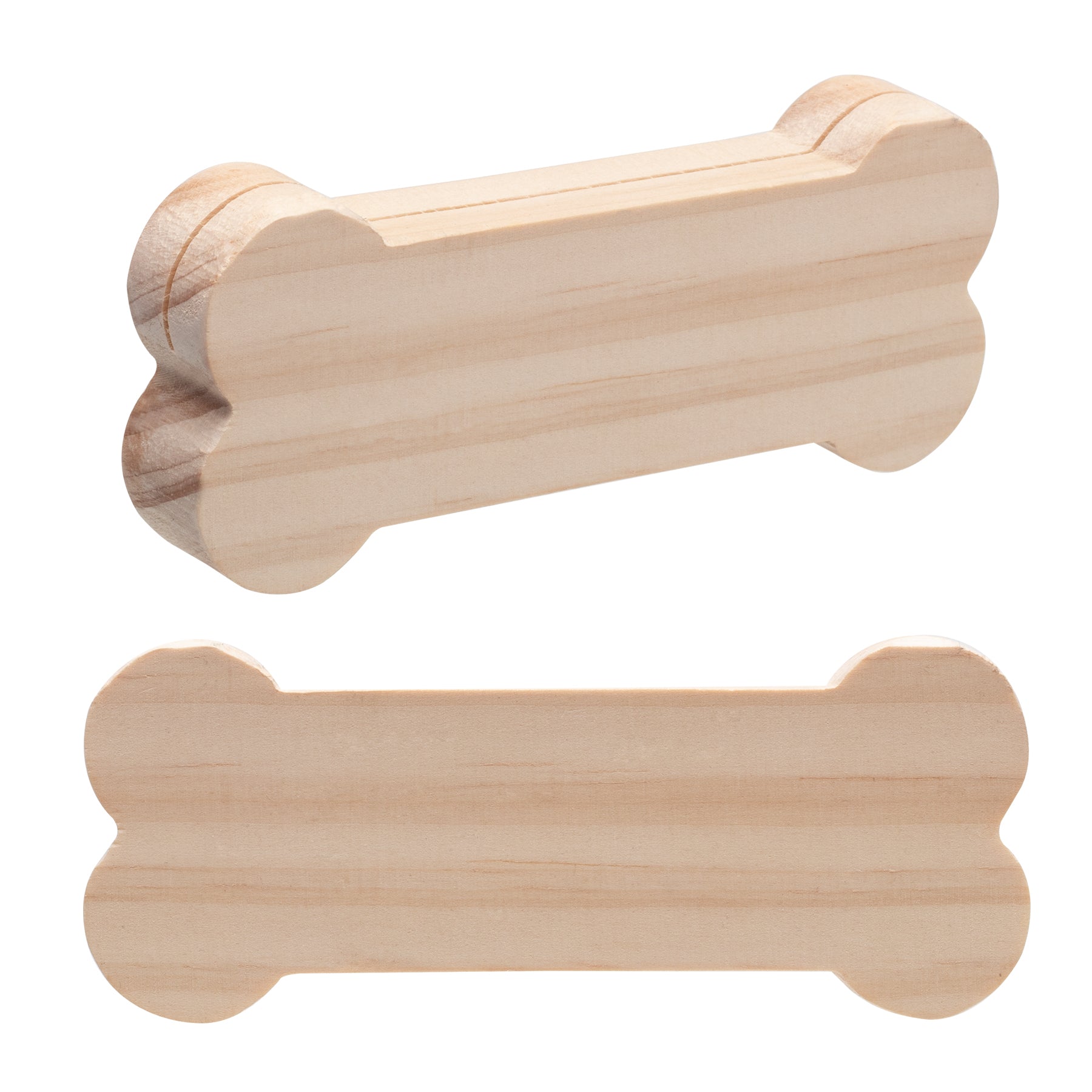 Wood Dog Bone Photo Stand