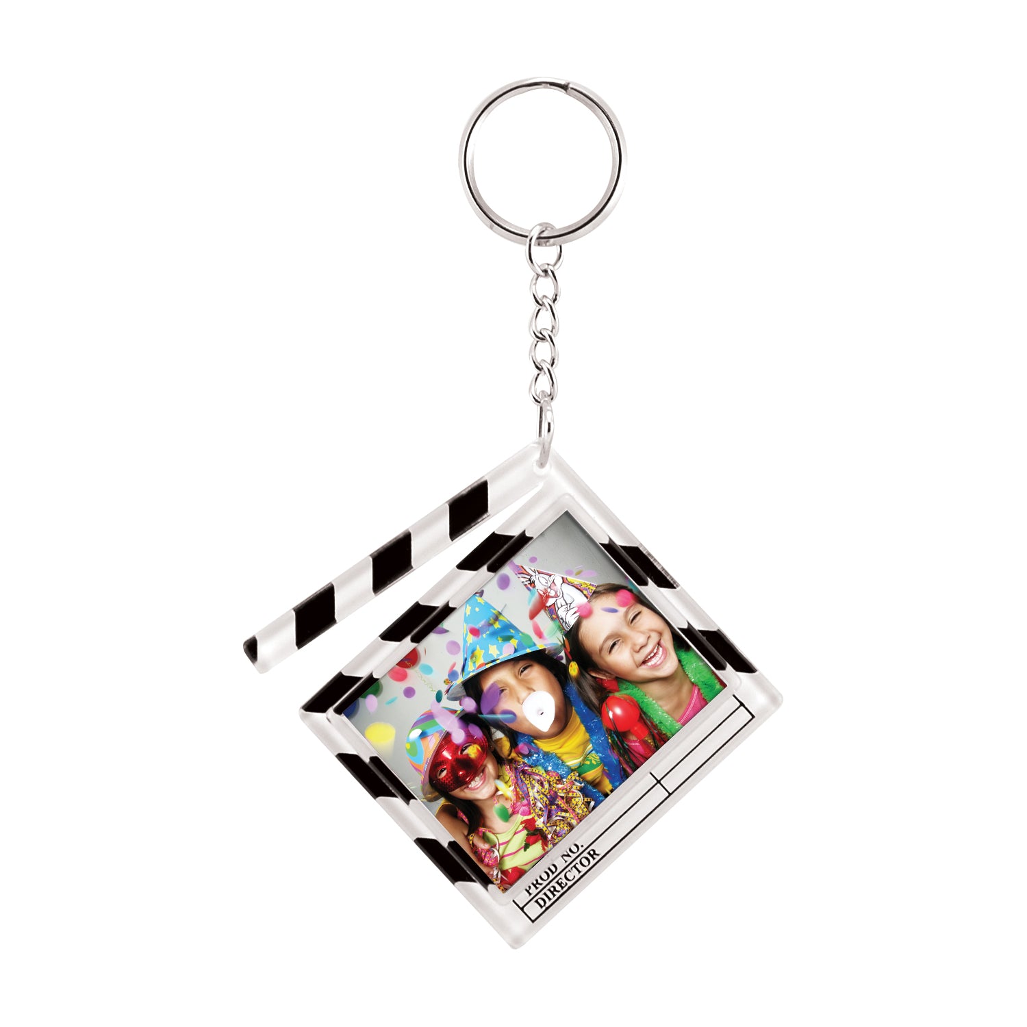 Clapboard Photo Keychain