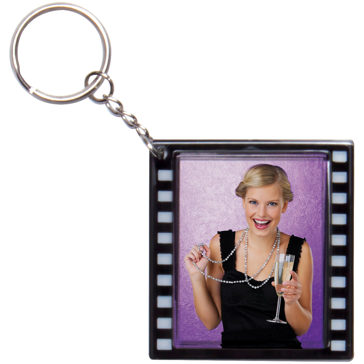 Film Strip Photo Keychain