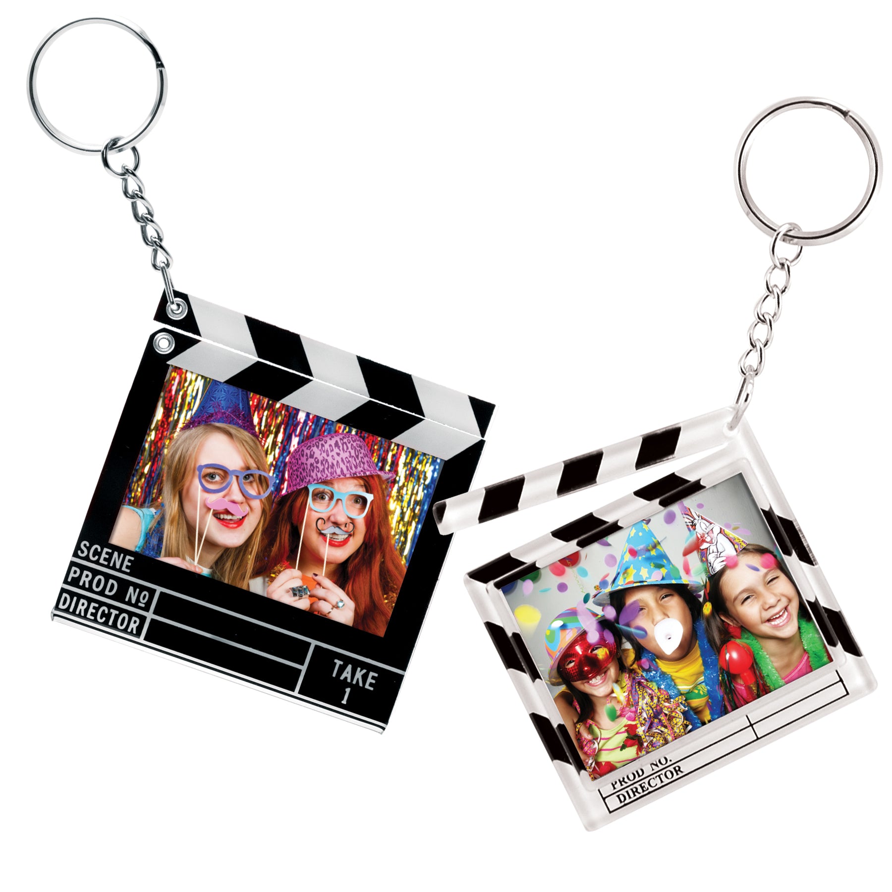 Clapboard Photo Keychain