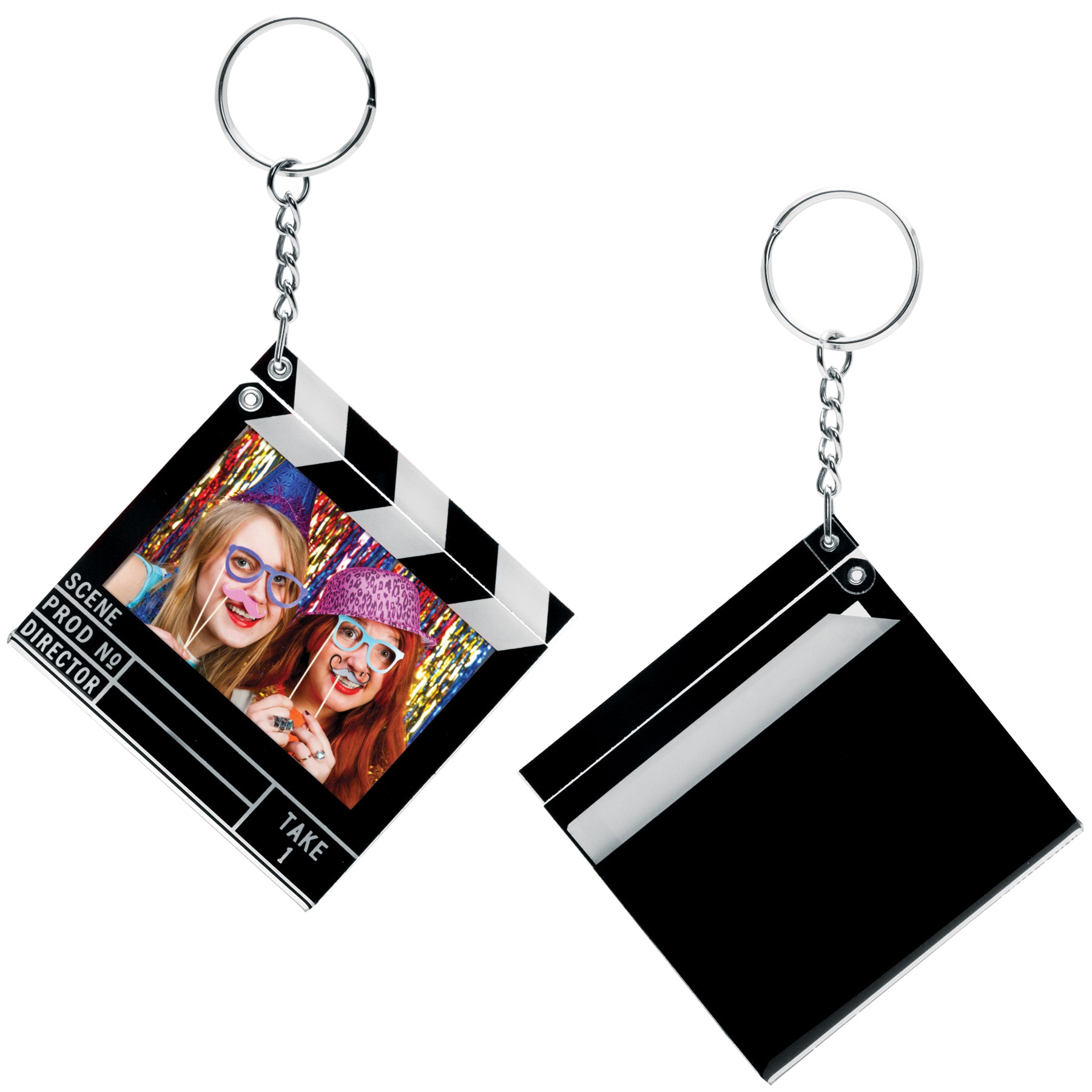 Clapboard Photo Keychain
