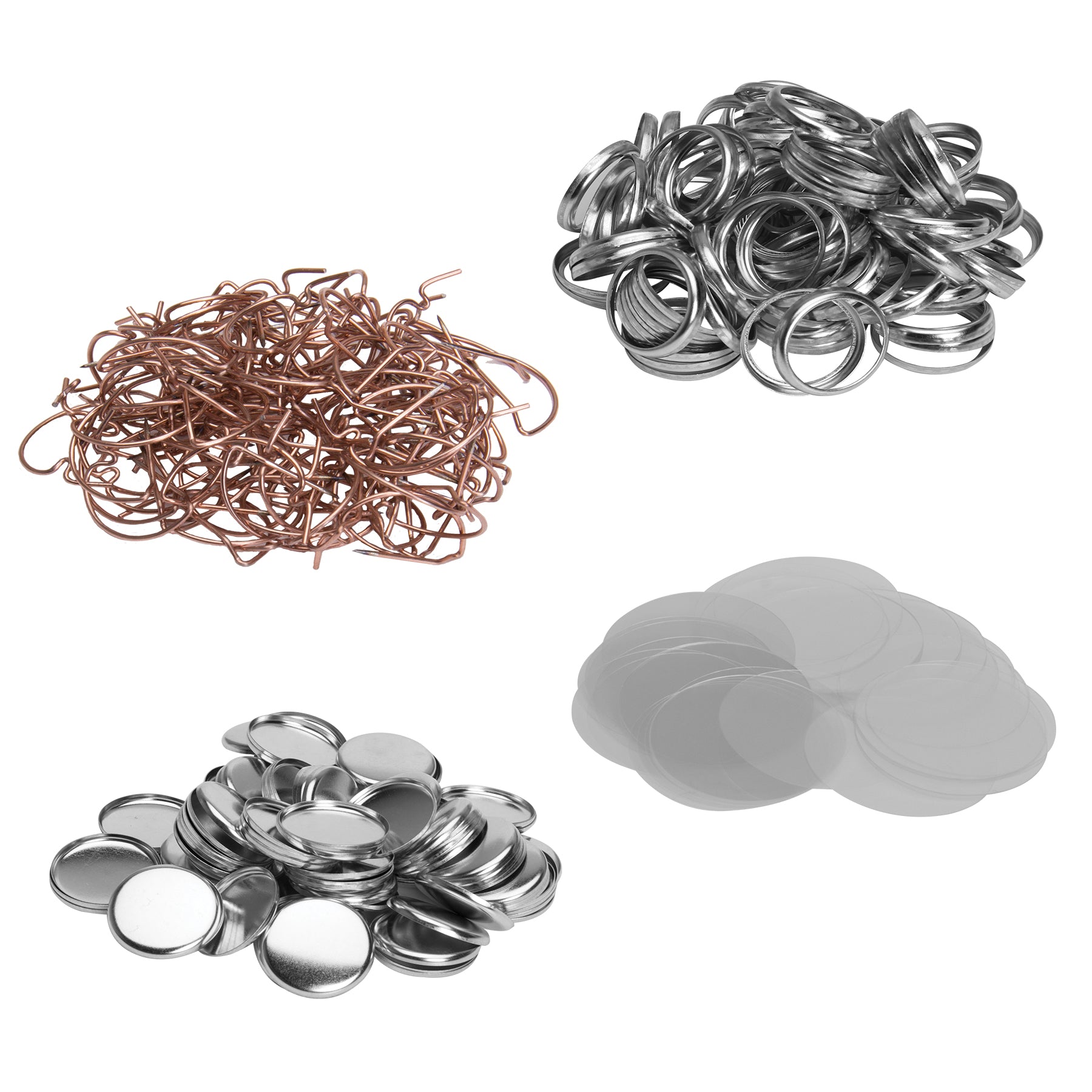 Metal Pin Back Parts - 100 pack