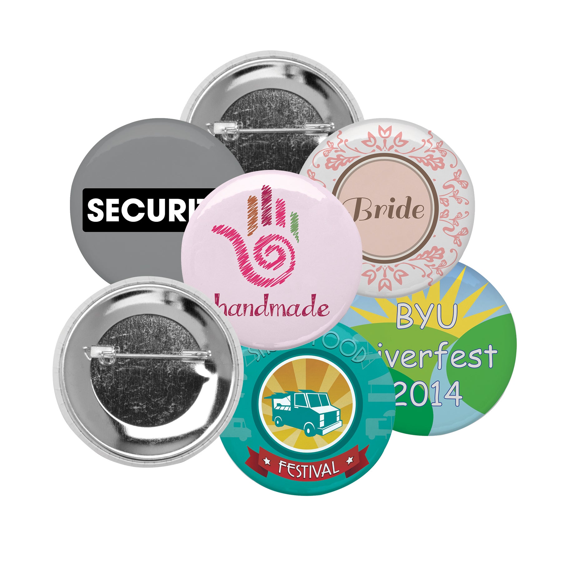 Metal Pin Back Parts - 1000 pack