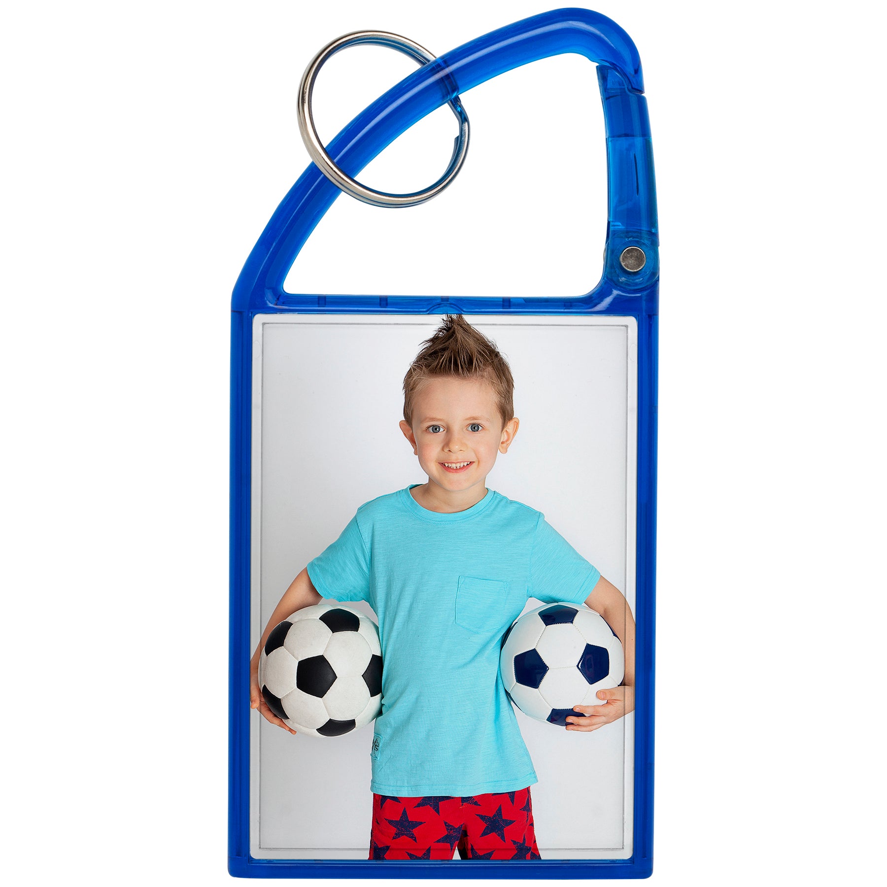 Double Photo Carabiner Keychain