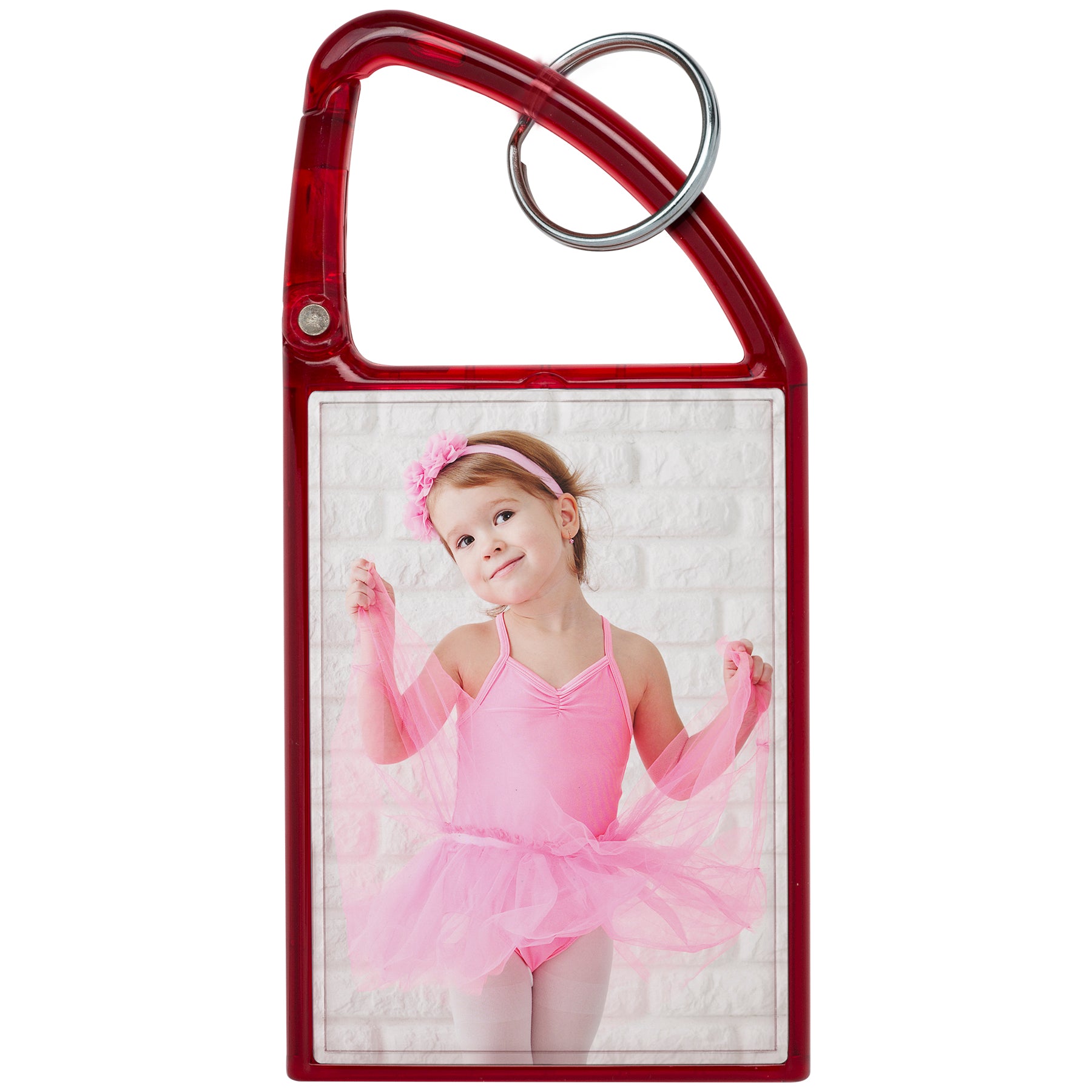 Double Photo Carabiner Keychain