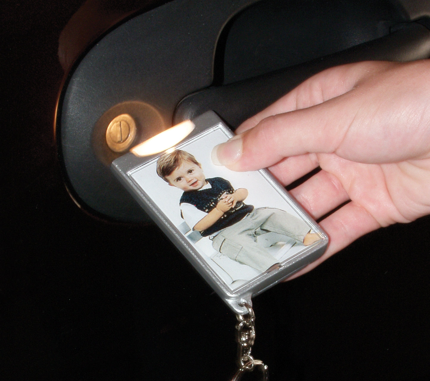 Flashlight Photo Keychains