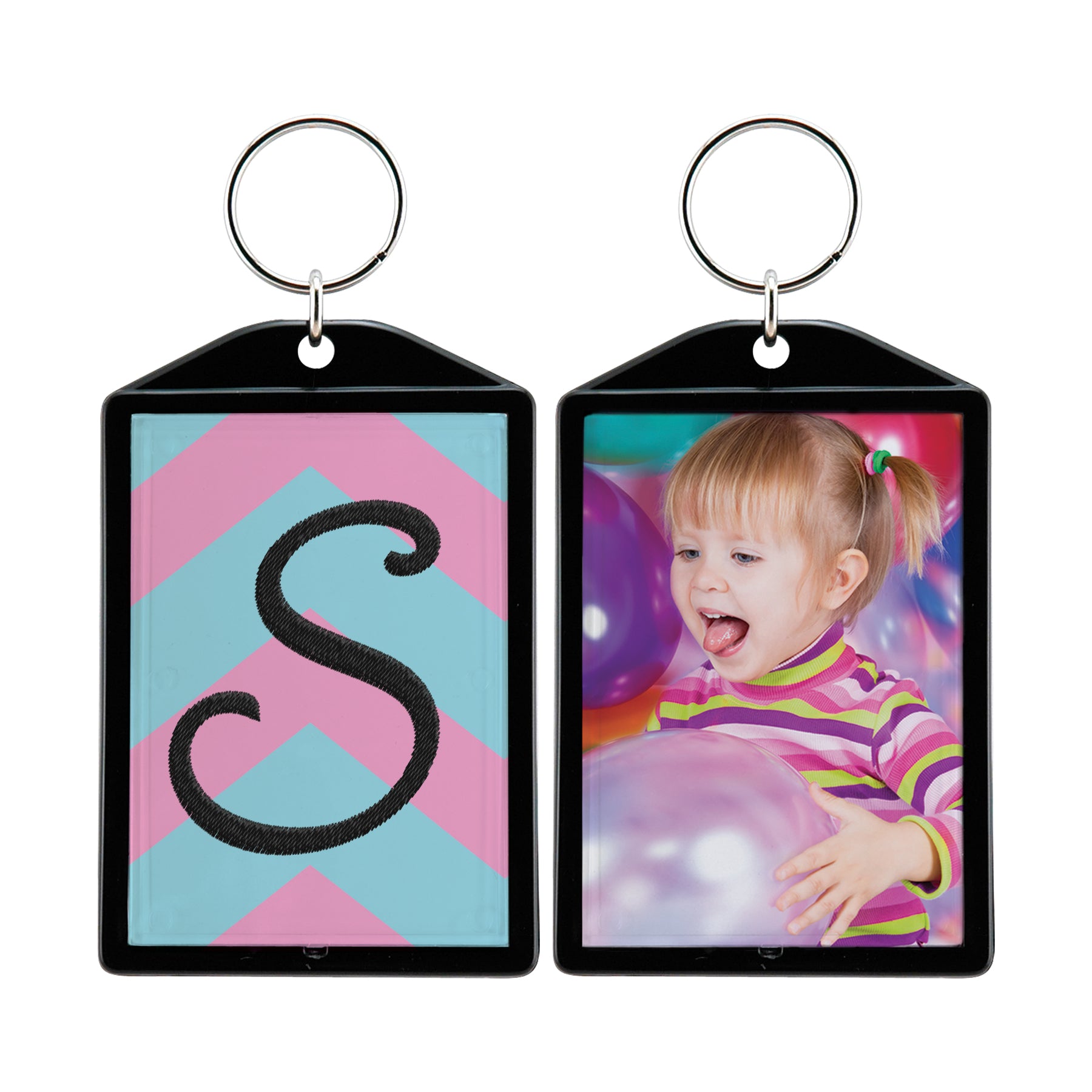 Opaque Color Photo Keychains