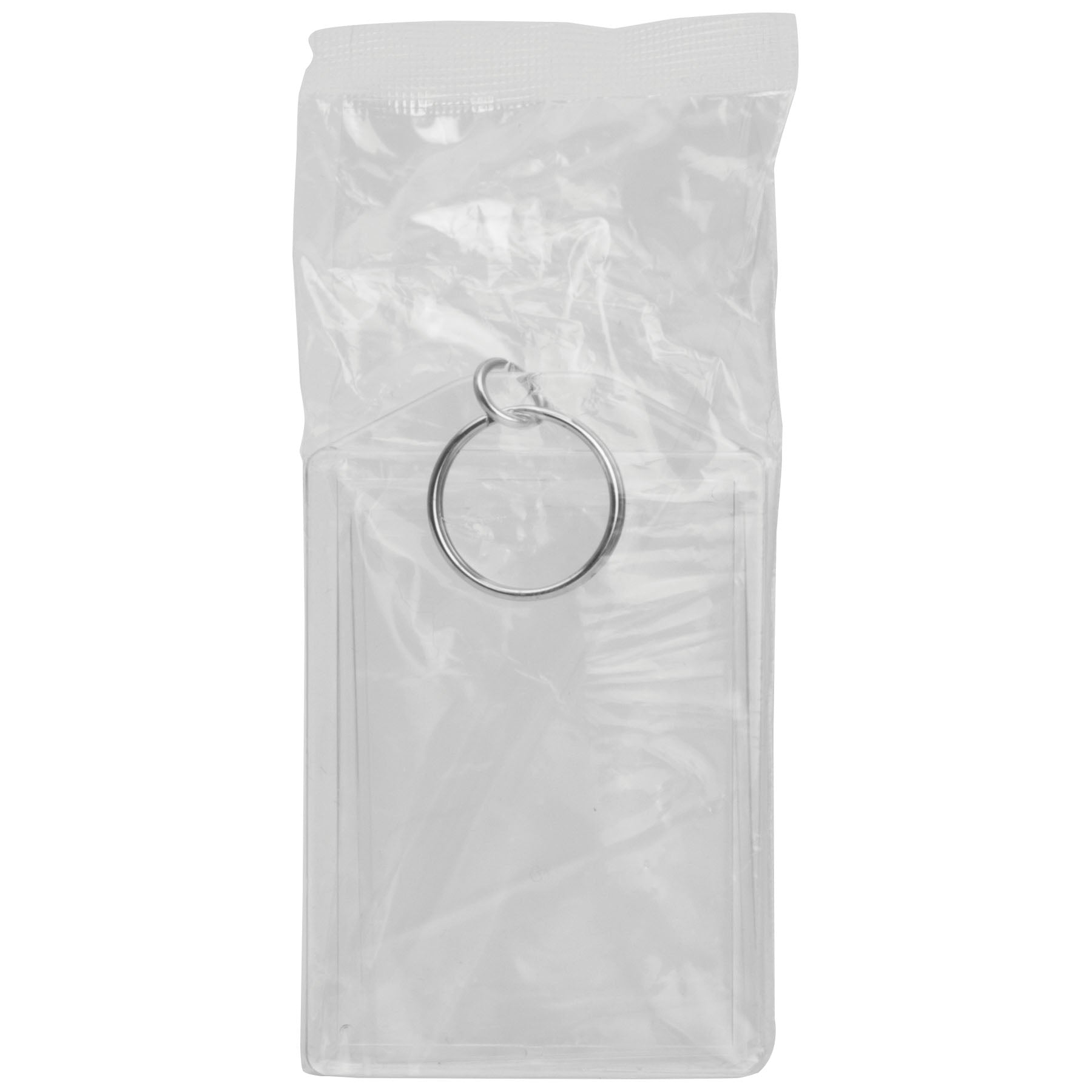 Individually packaged clear photo keychain. Sold in bulk for professional photographers.