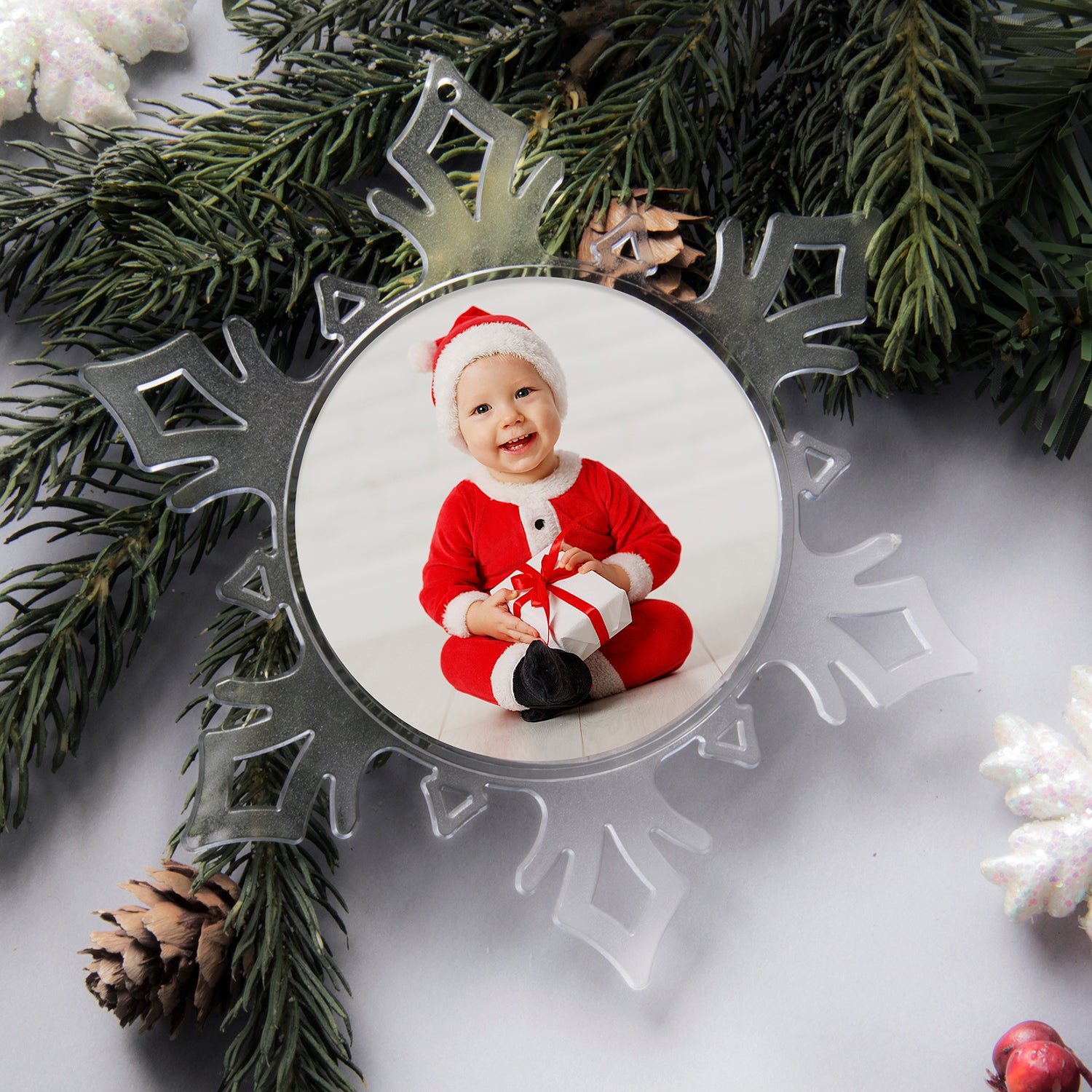 Snowflake Photo Ornament