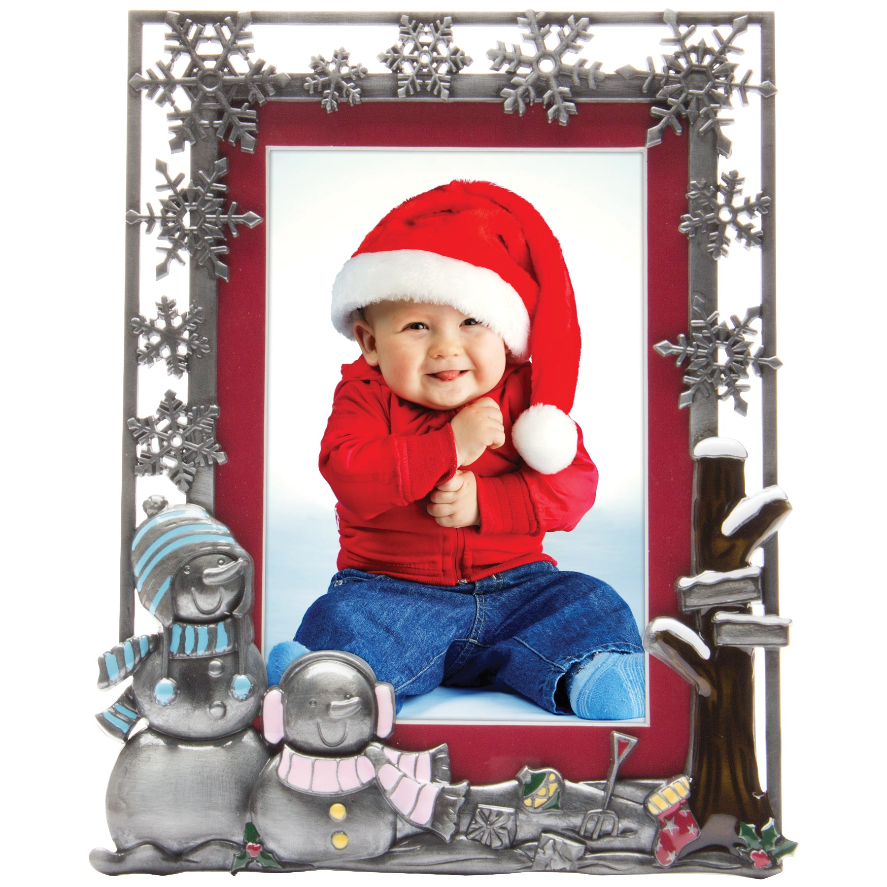 Snowman Pewter Picture Frame