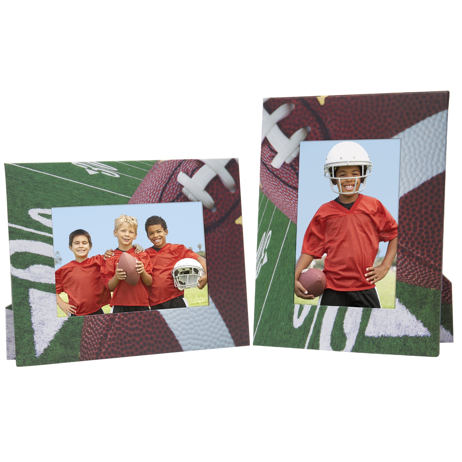 Marco de fotos de papel de fútbol