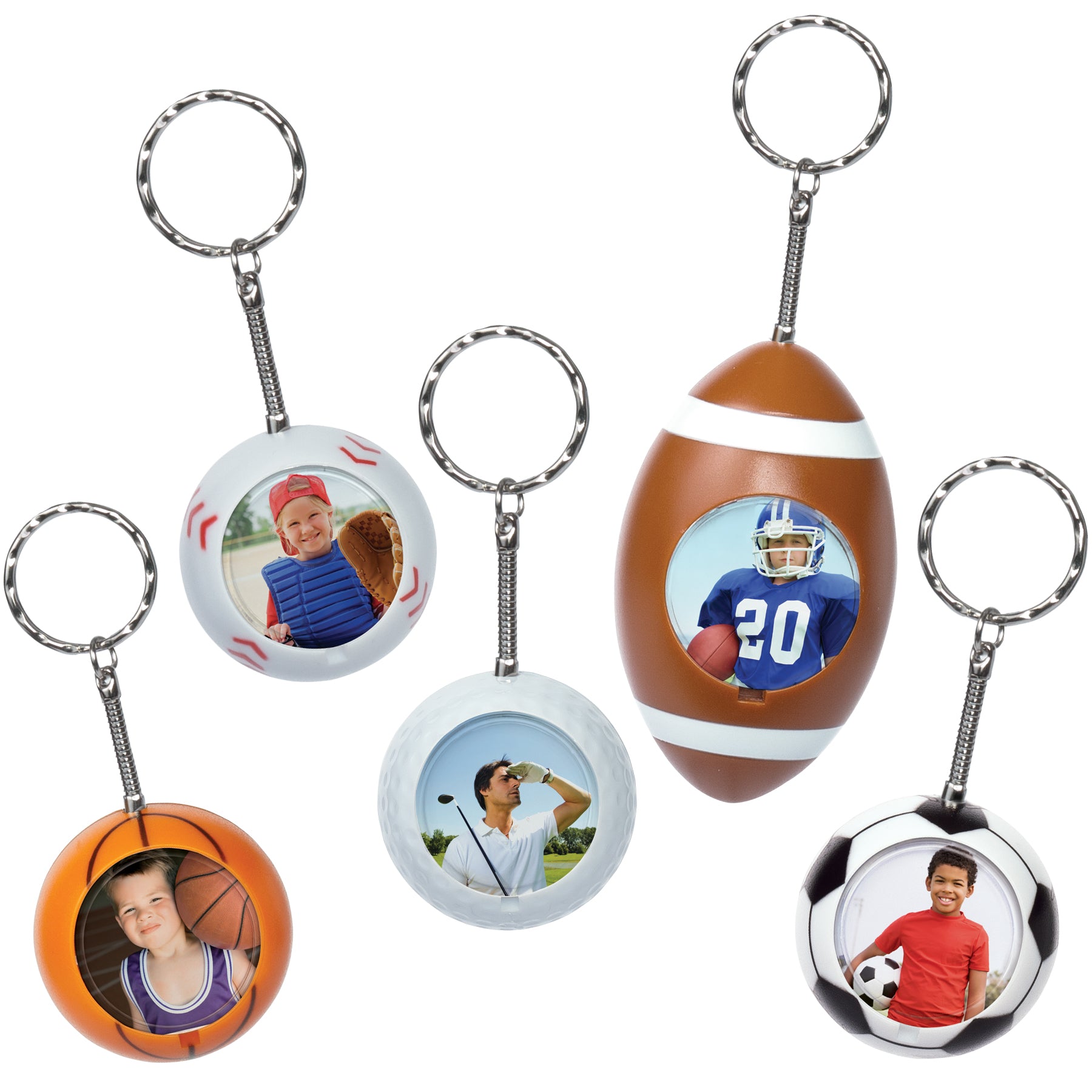Sports Ball Photo Keychains