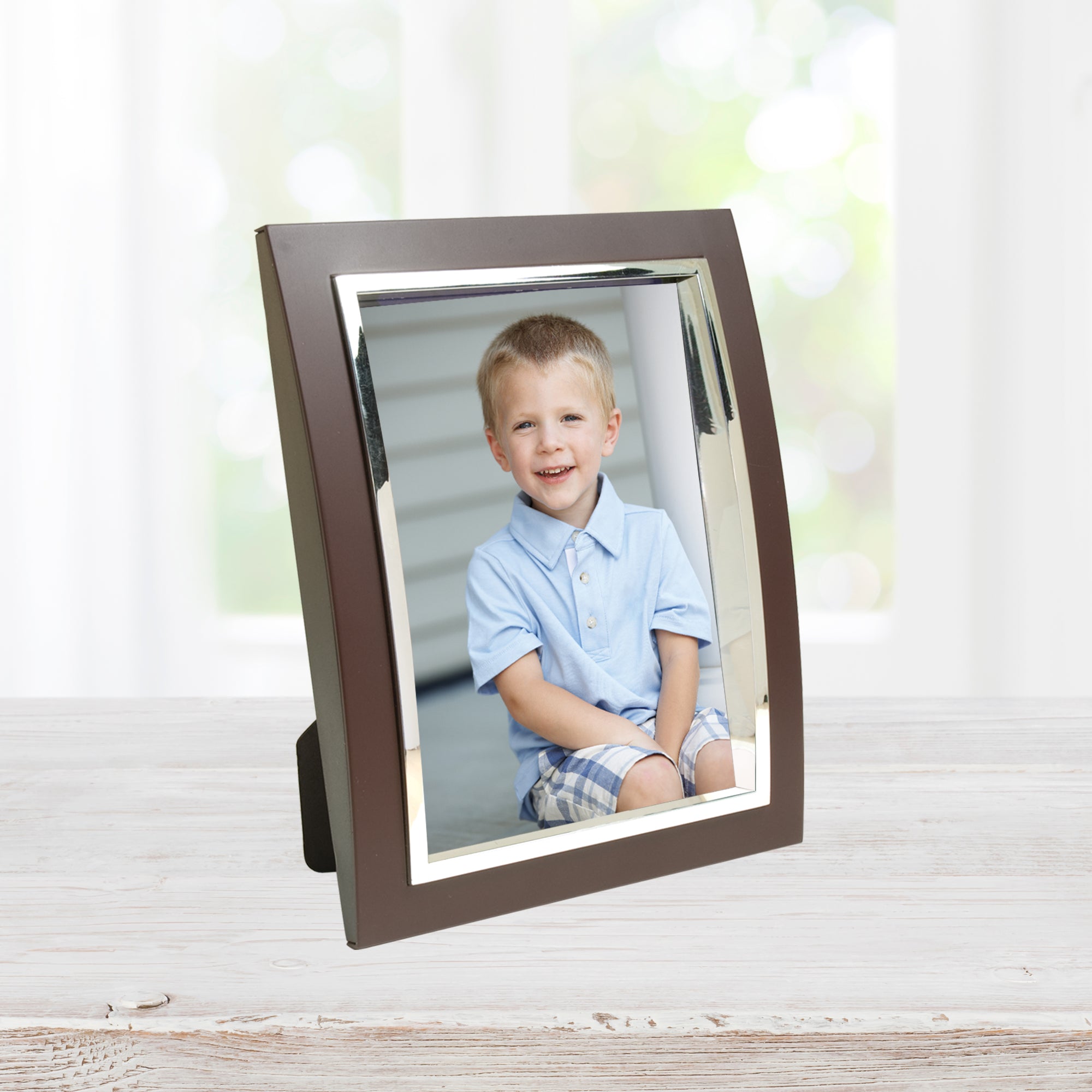Plastic Curved Picture Frames with Inset Bezel