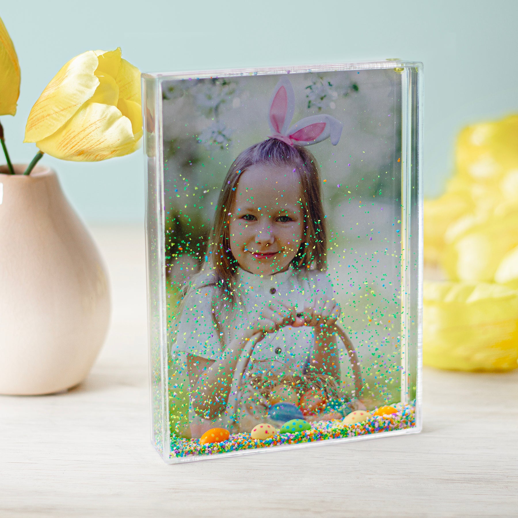 Easter Snow Picture Frame
