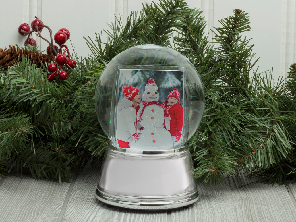Boule à Neige DIY 80 Mm - Kit Vide Verre Et Socle Porcelaine Pour Créer Votre Souvenir Personnalisé