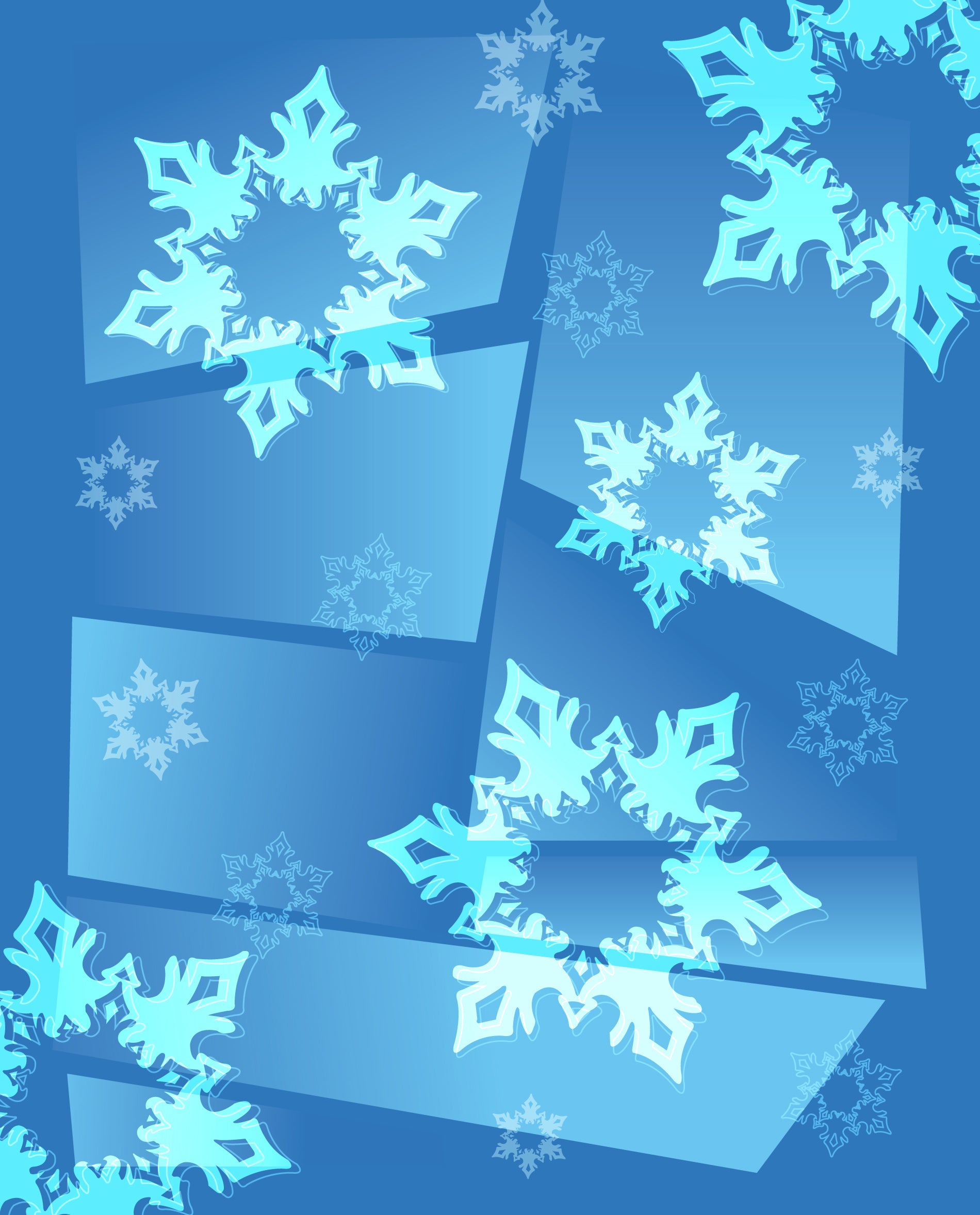 Carpetas de fotos de copos de nieve