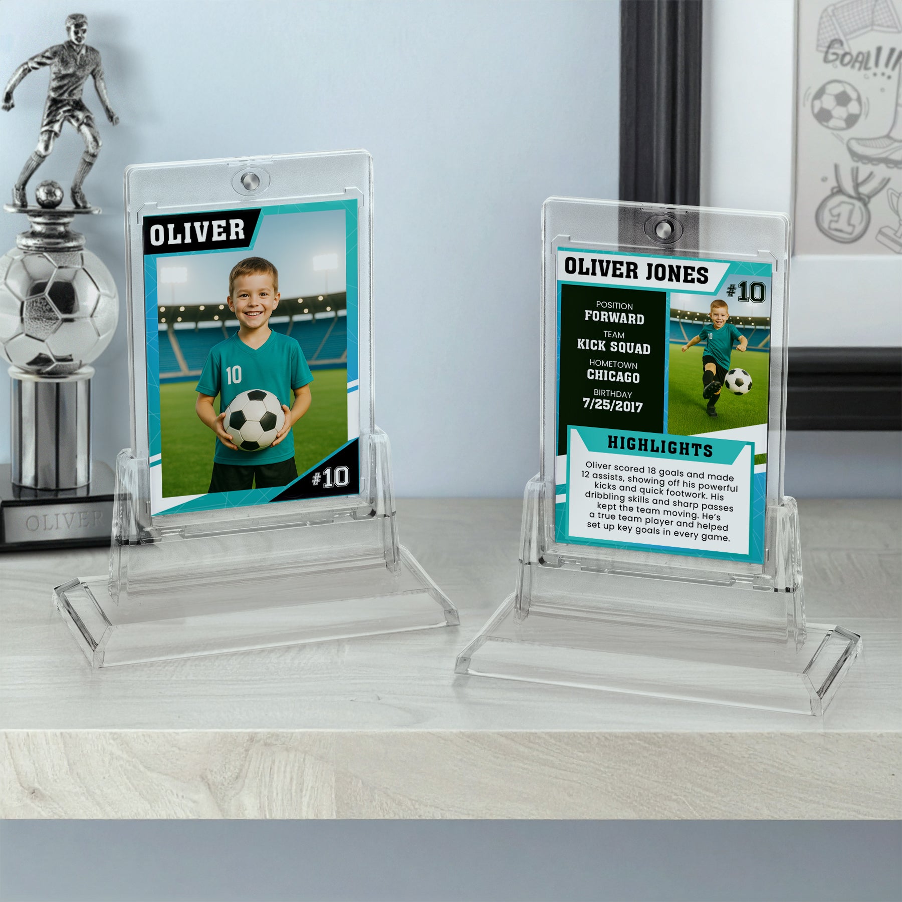 Trading Card Holder and Stand