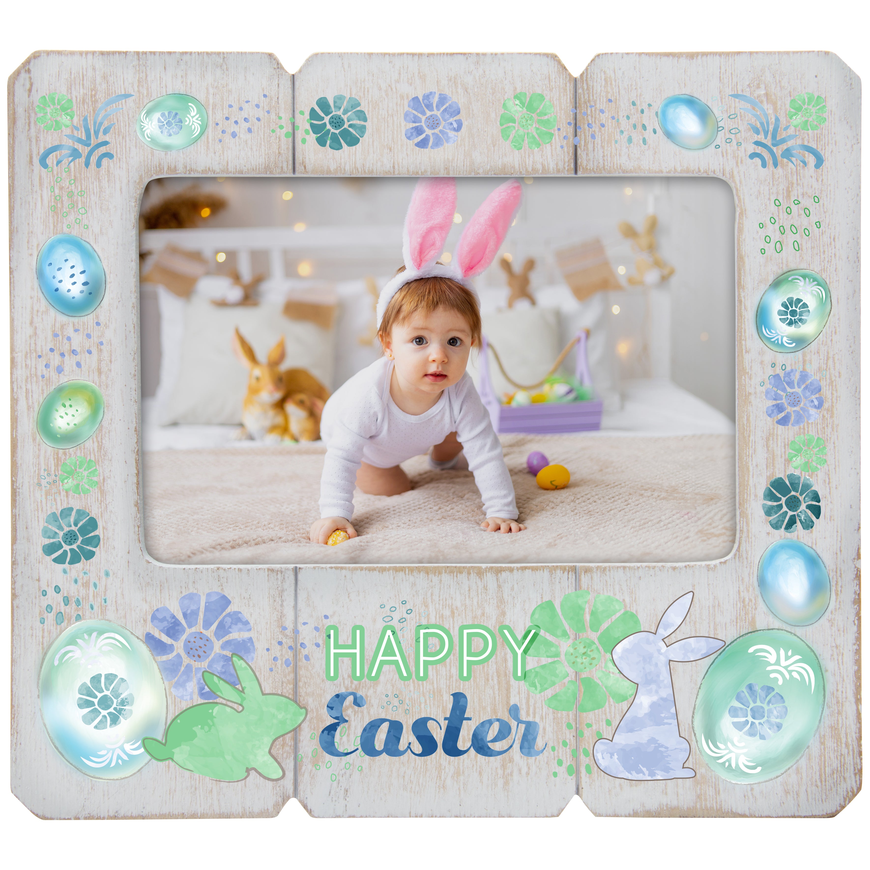 Easter 6" x 4" Wood Picture Frame