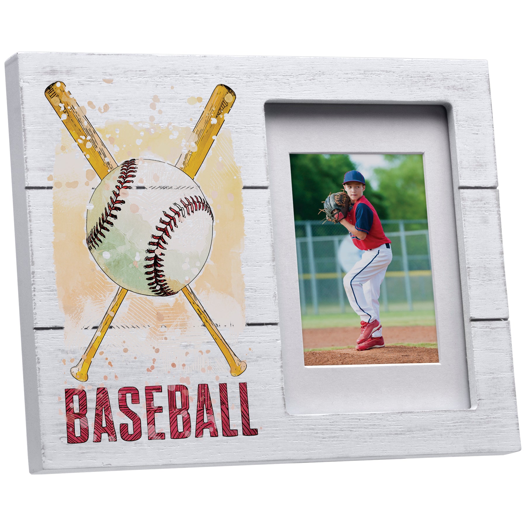 Distressed Wood Sports Picture Frames