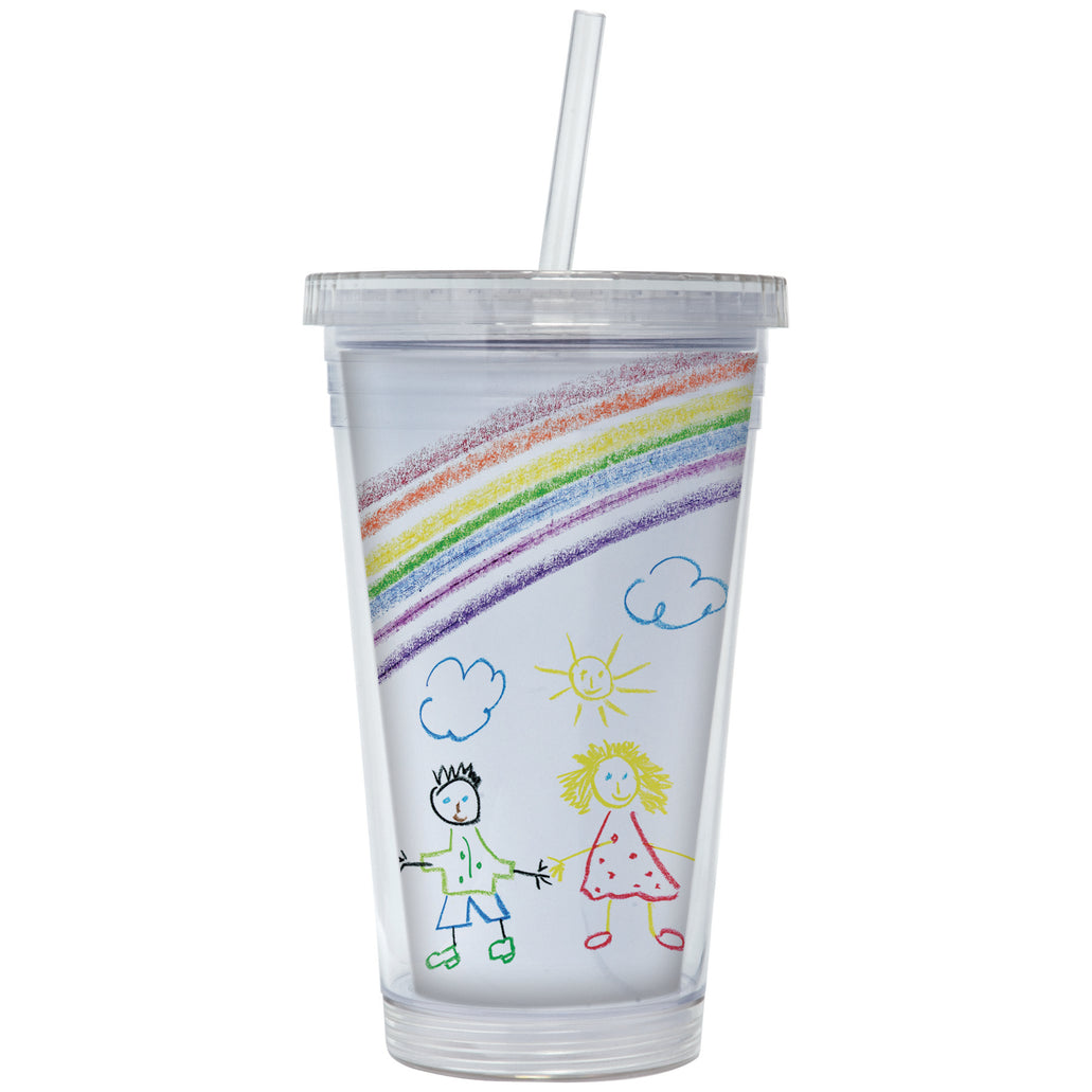 Photo Acrylic Tumbler with Straw