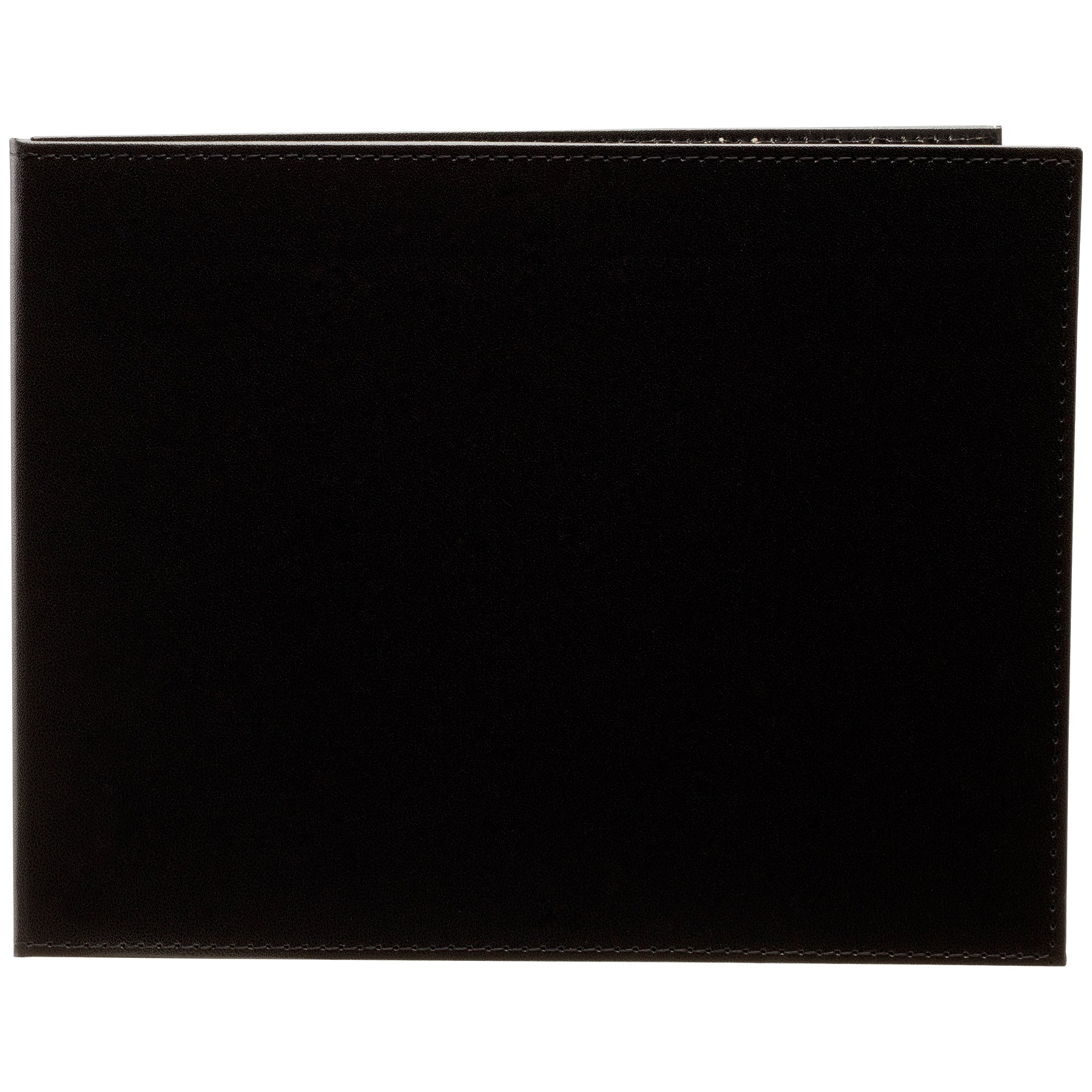 Folio de 2 fotografías en polipiel negra