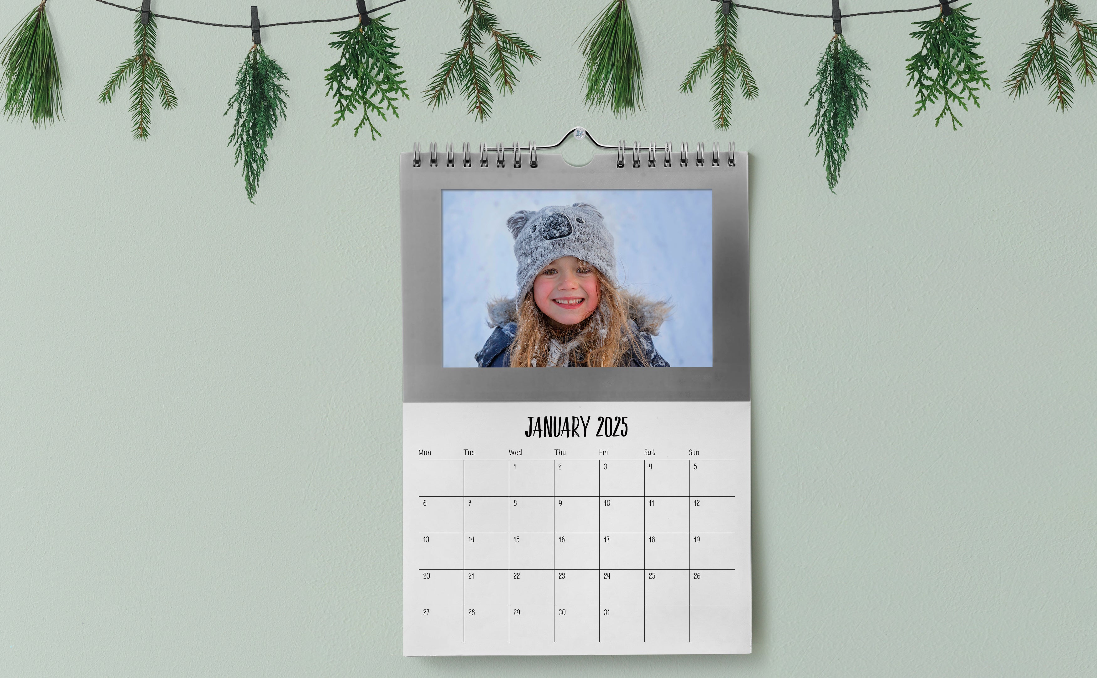 2025 Monthly Hanging Calendar