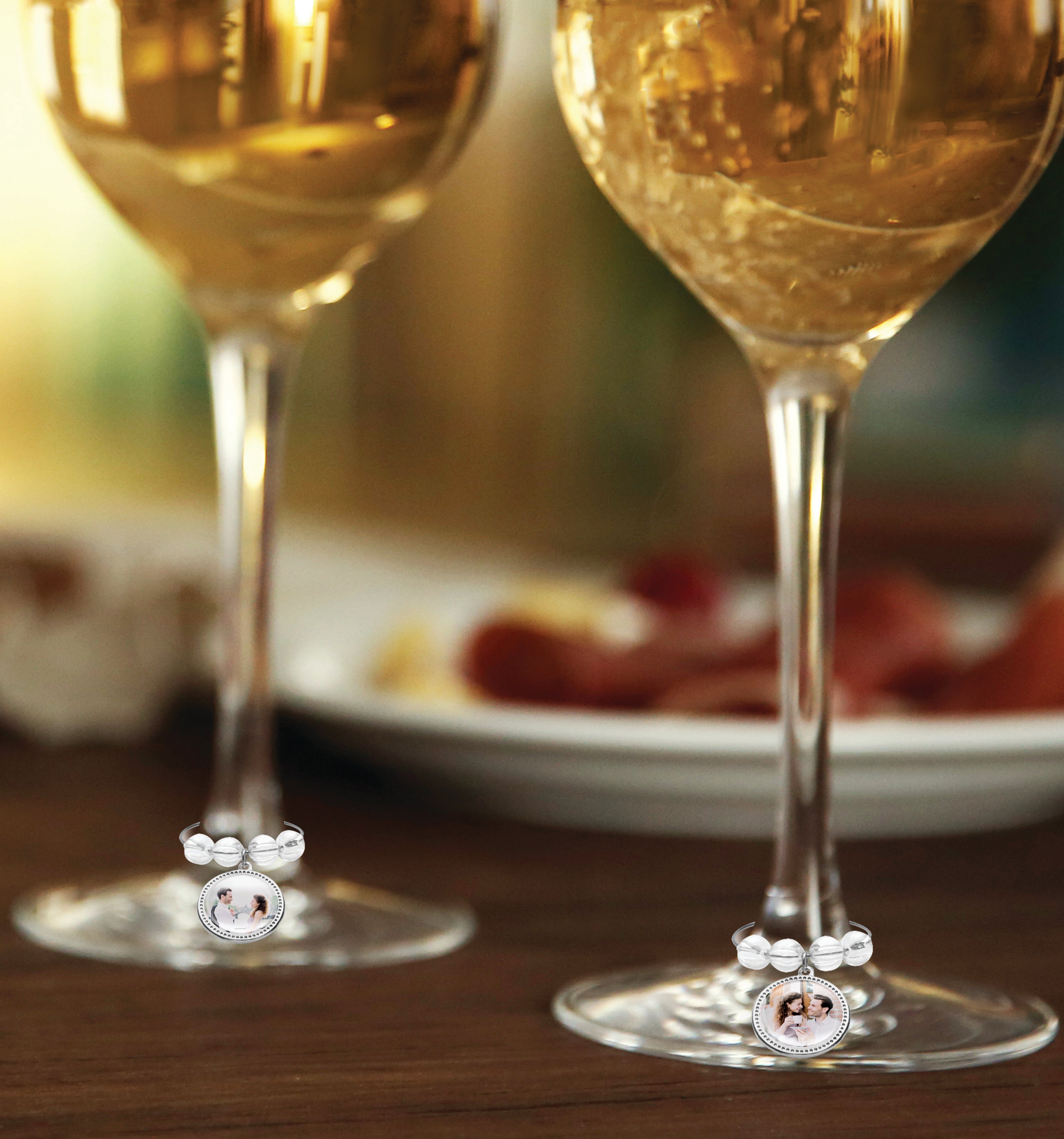 Photo Wine Glass Charms