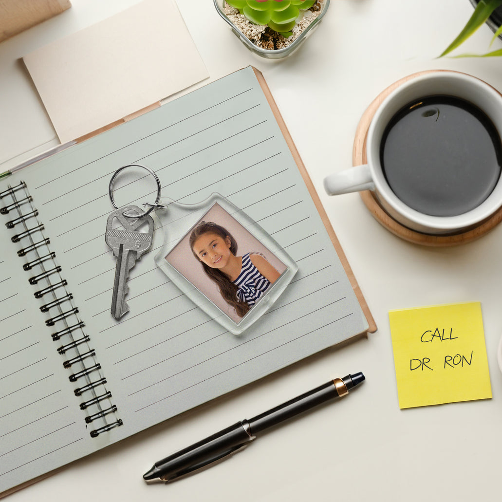 Wholesale Clear Acrylic Photo Snap-In Keychains - Neil Enterprises