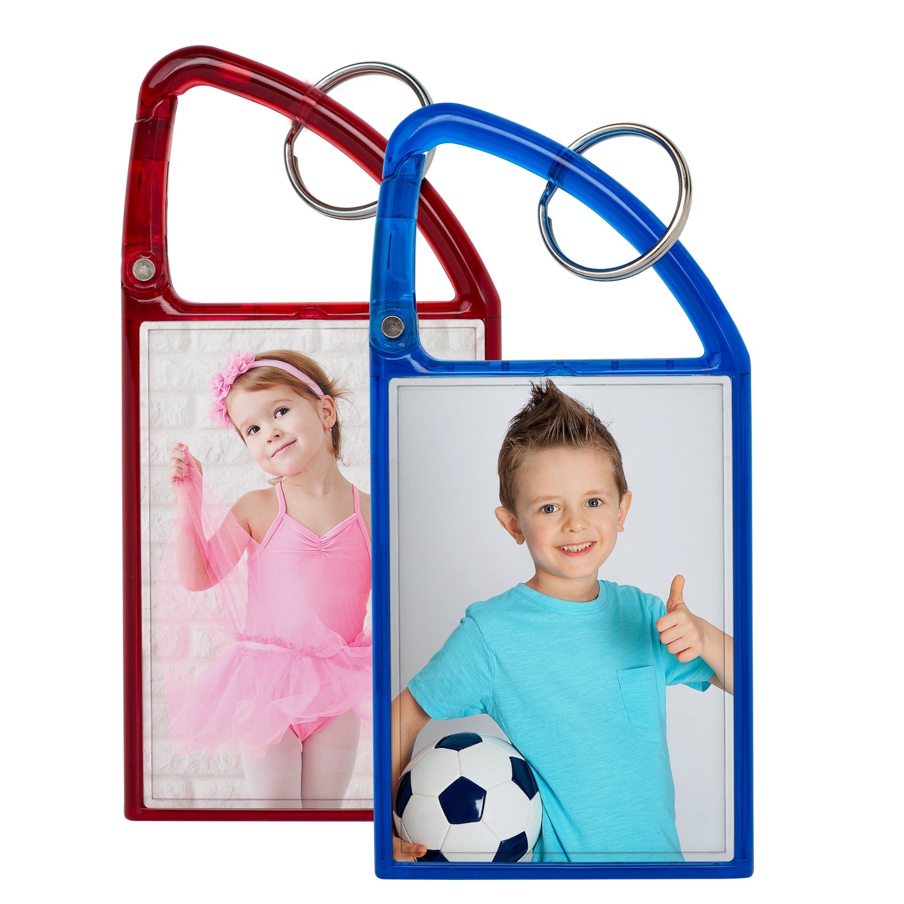 Double Photo Carabiner Keychain