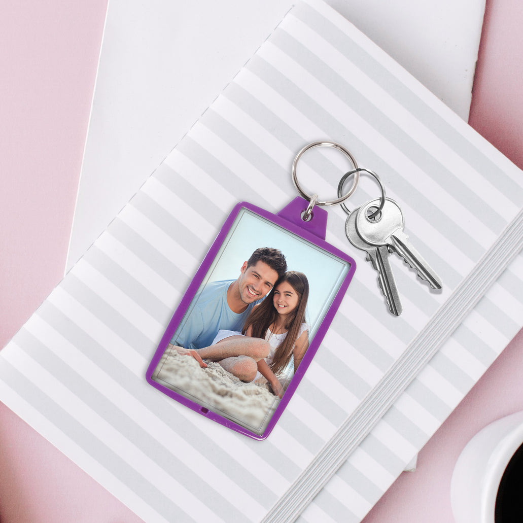 Wholesale Snap-In Photo Keychains - Opaque Photo Keychains — Neil